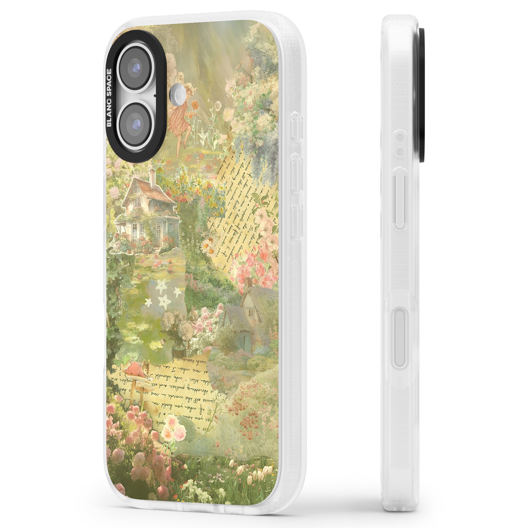Soft Spring Collage iPhone 17 Impact Air Clear Phone Case Side Profile