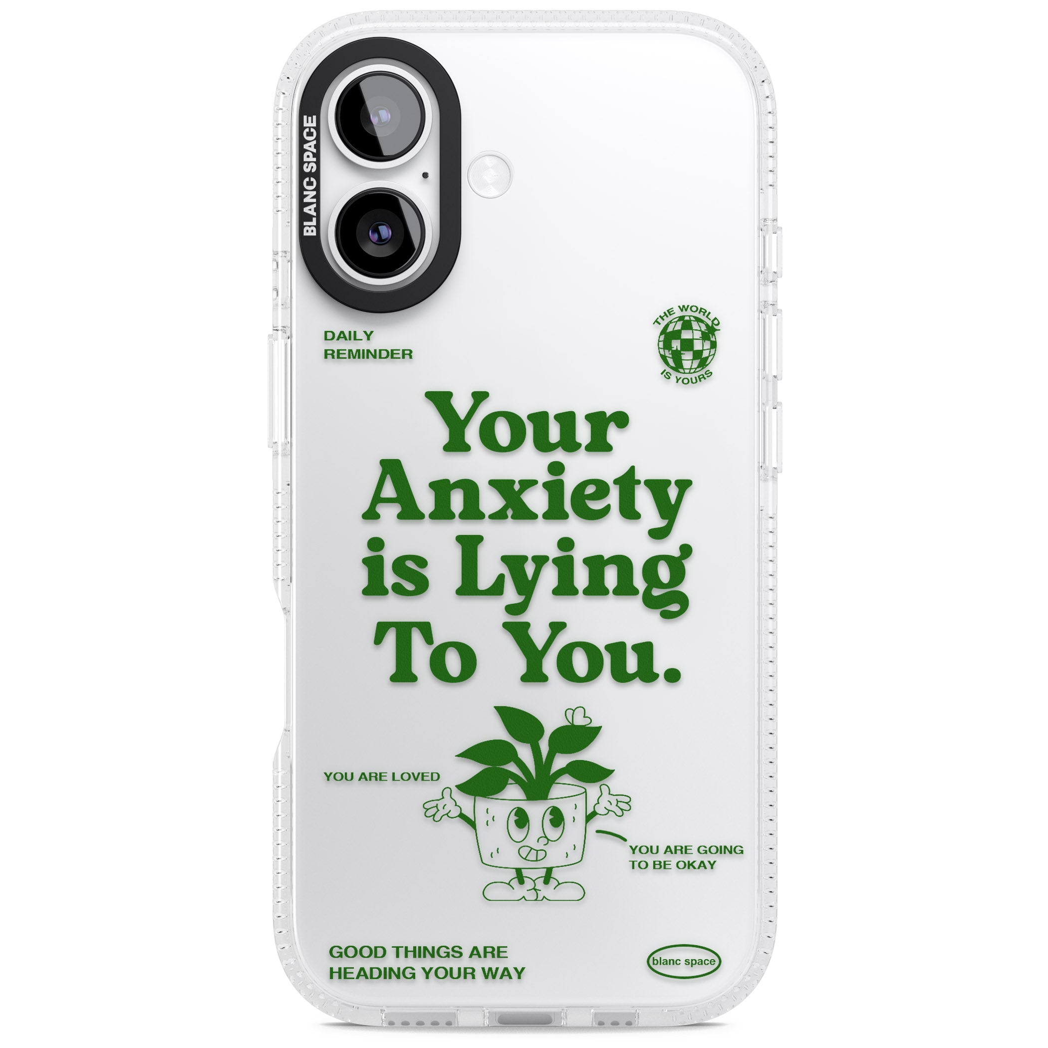 Your Anxiety Is Lying To You iPhone 17 Impact Air Clear Phone Case