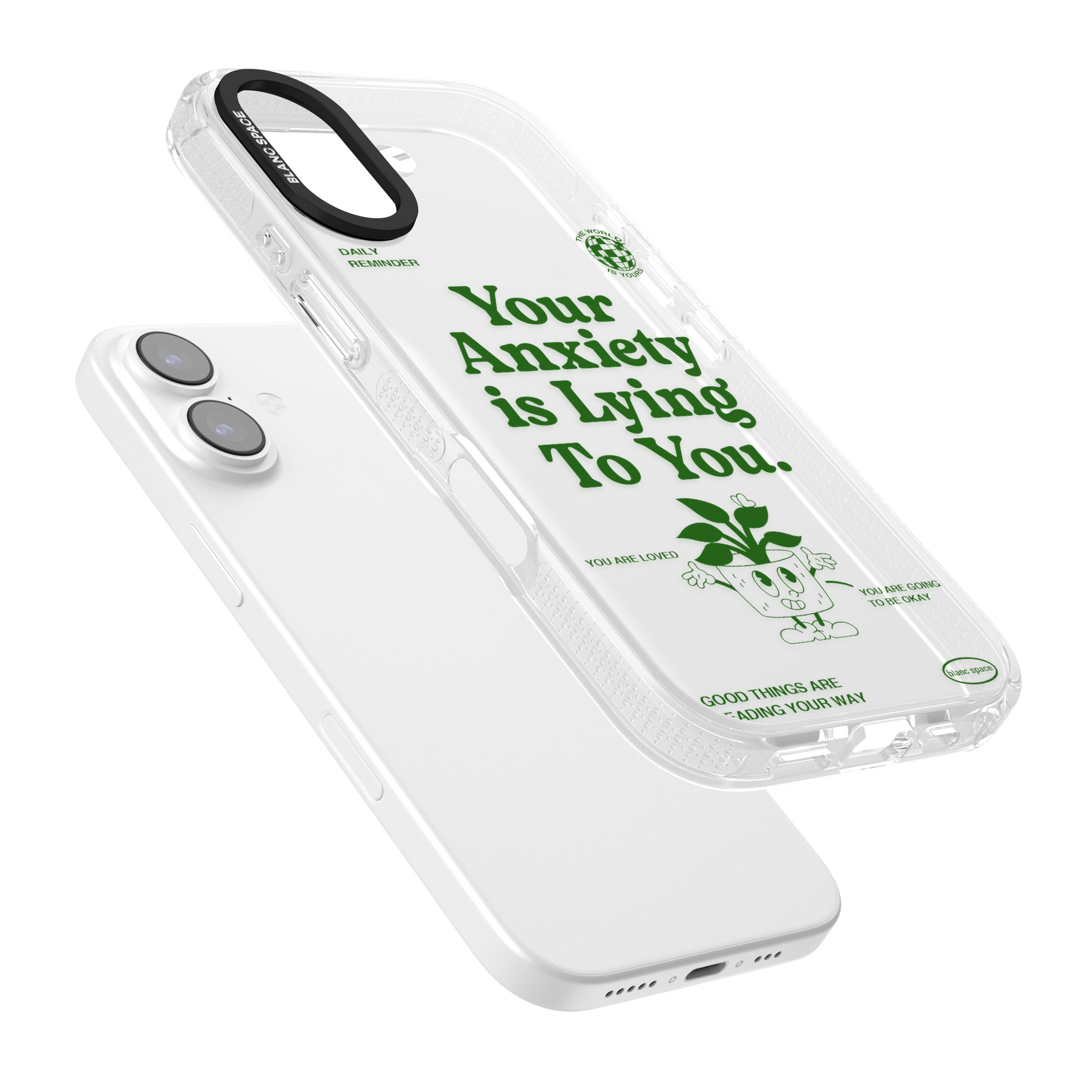 Your Anxiety Is Lying To You iPhone 17 Impact Air Clear Phone Case Colours