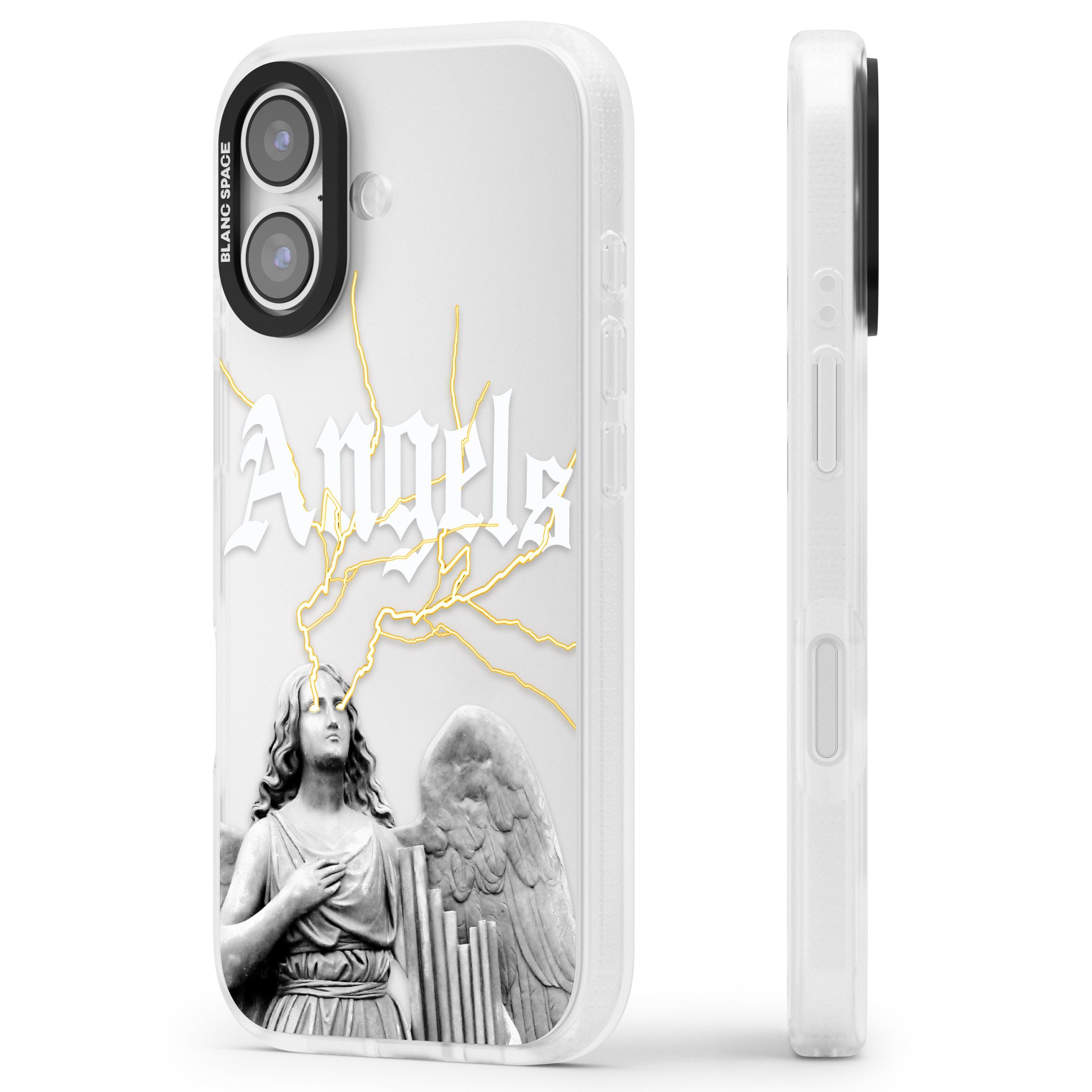 Angels iPhone 17 Impact Air Clear Phone Case Side Profile