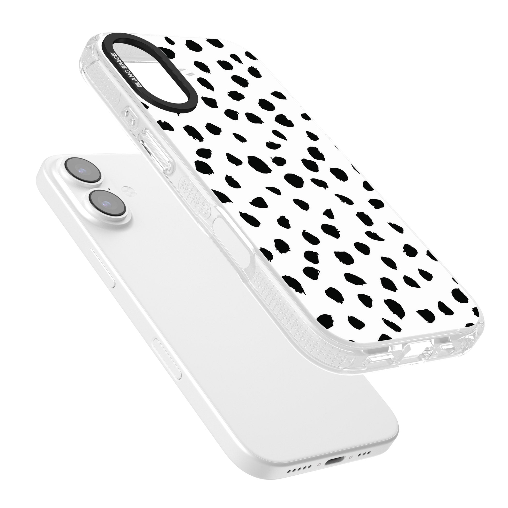 White Dalmatian Print iPhone 17 Impact Air Clear Phone Case Colours