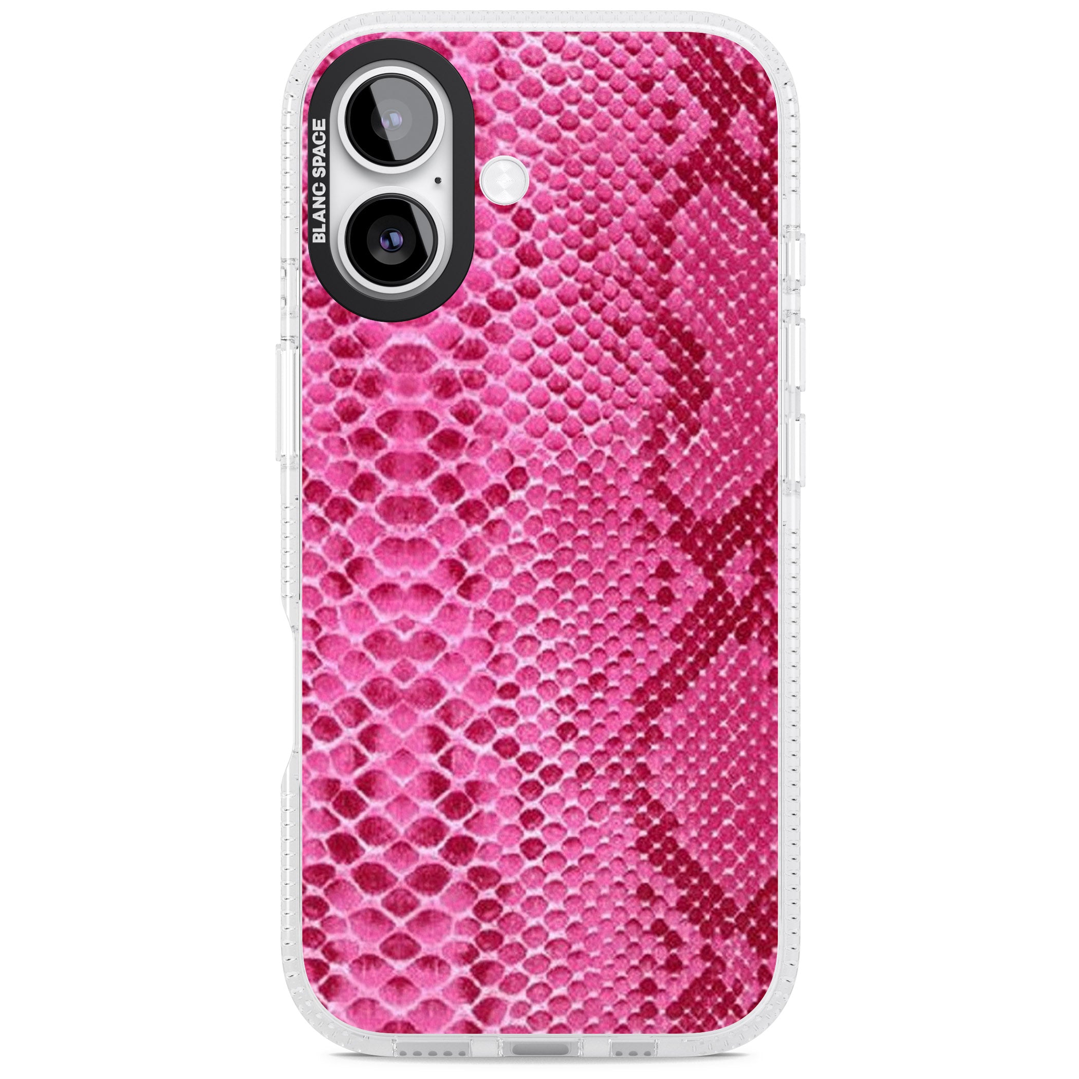 Pink Snakeskin iPhone 17 Impact Air Clear Phone Case