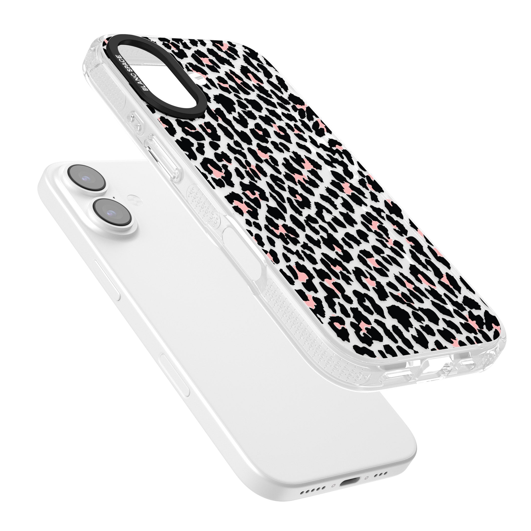 Pink Leopard Print iPhone 17 Impact Air Clear Phone Case Colours