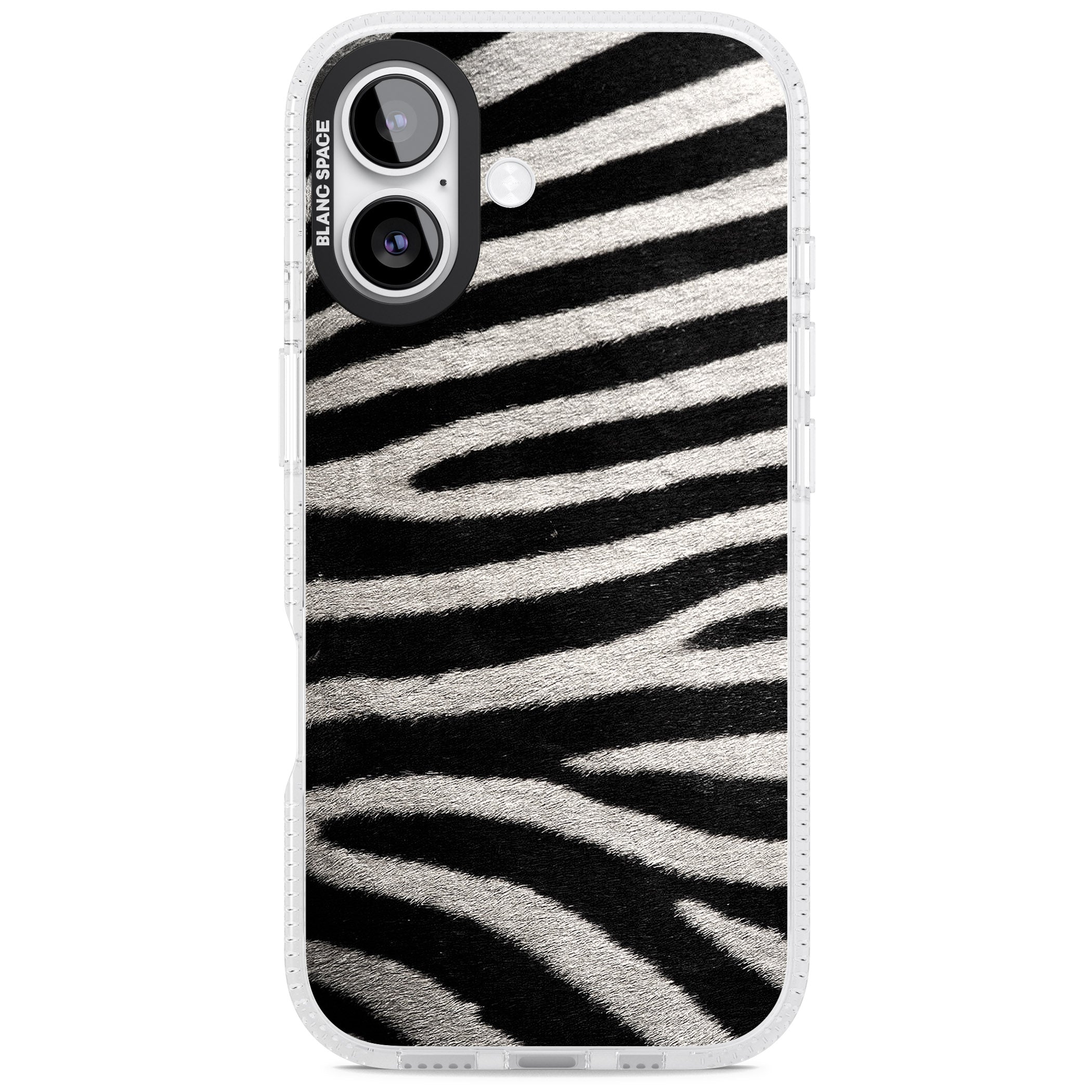Zebra Print iPhone 17 Impact Air Clear Phone Case