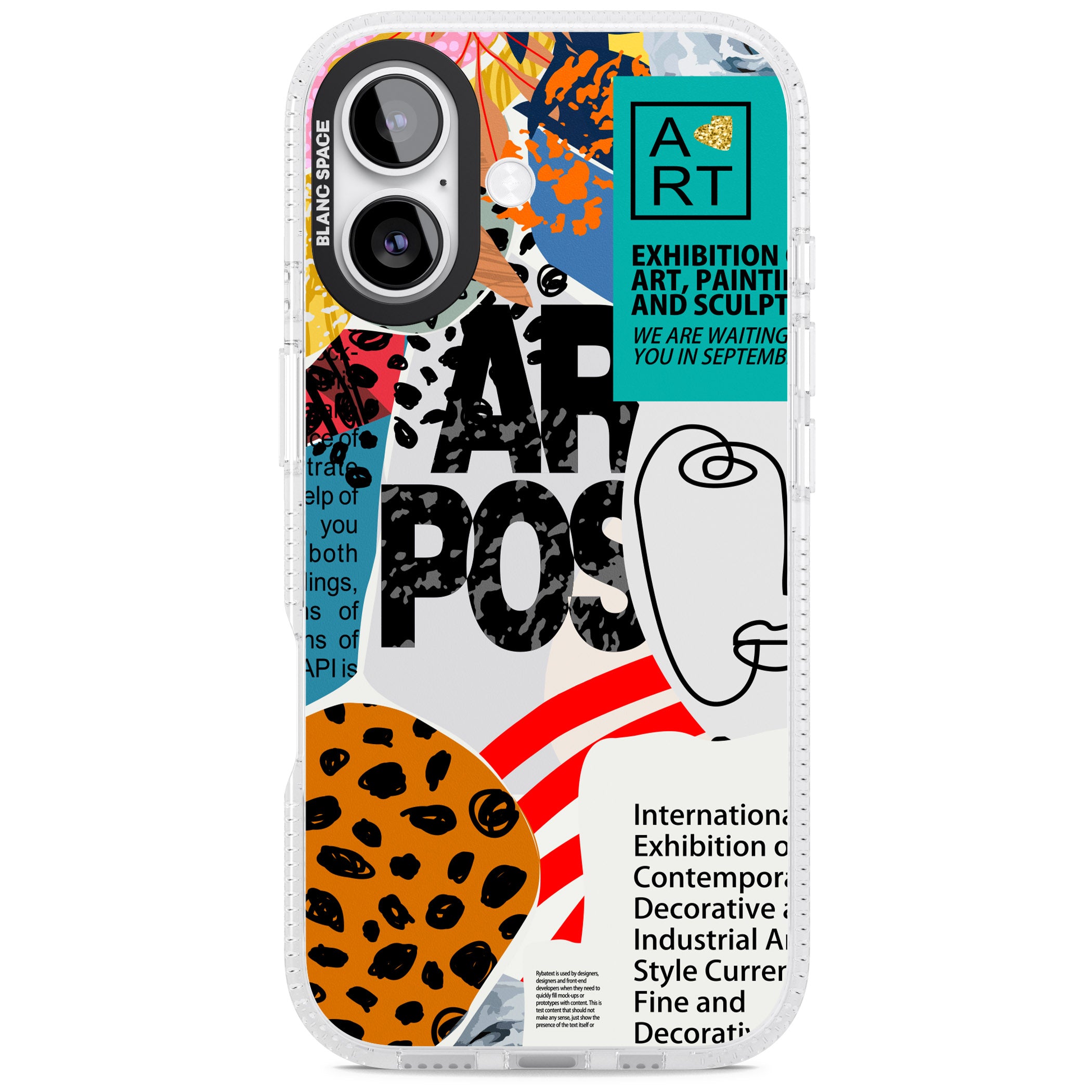 Abstract Art Poster iPhone 17 Impact Air Clear Phone Case