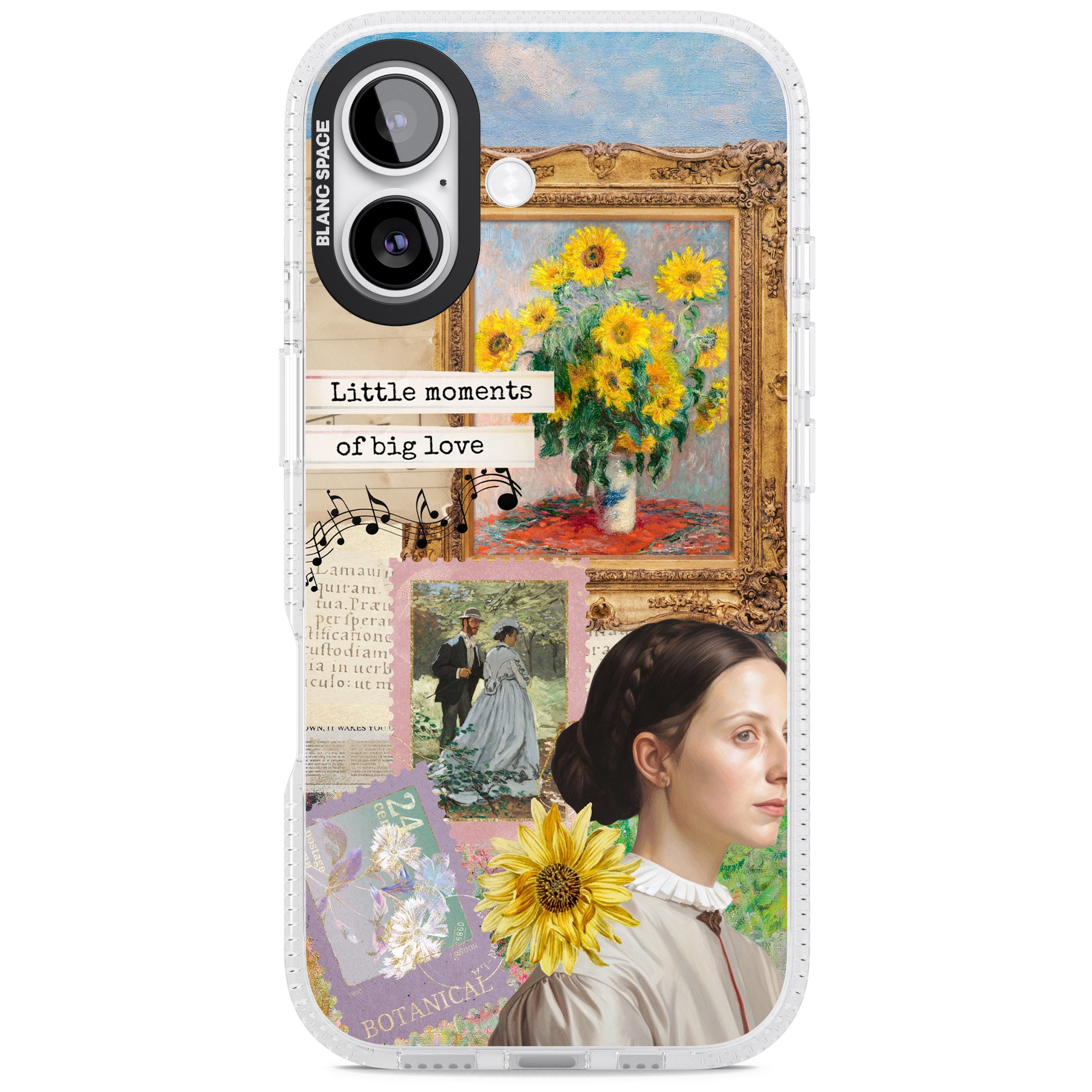 Monet 'Little Moments' Collage iPhone 17 Impact Air Clear Phone Case