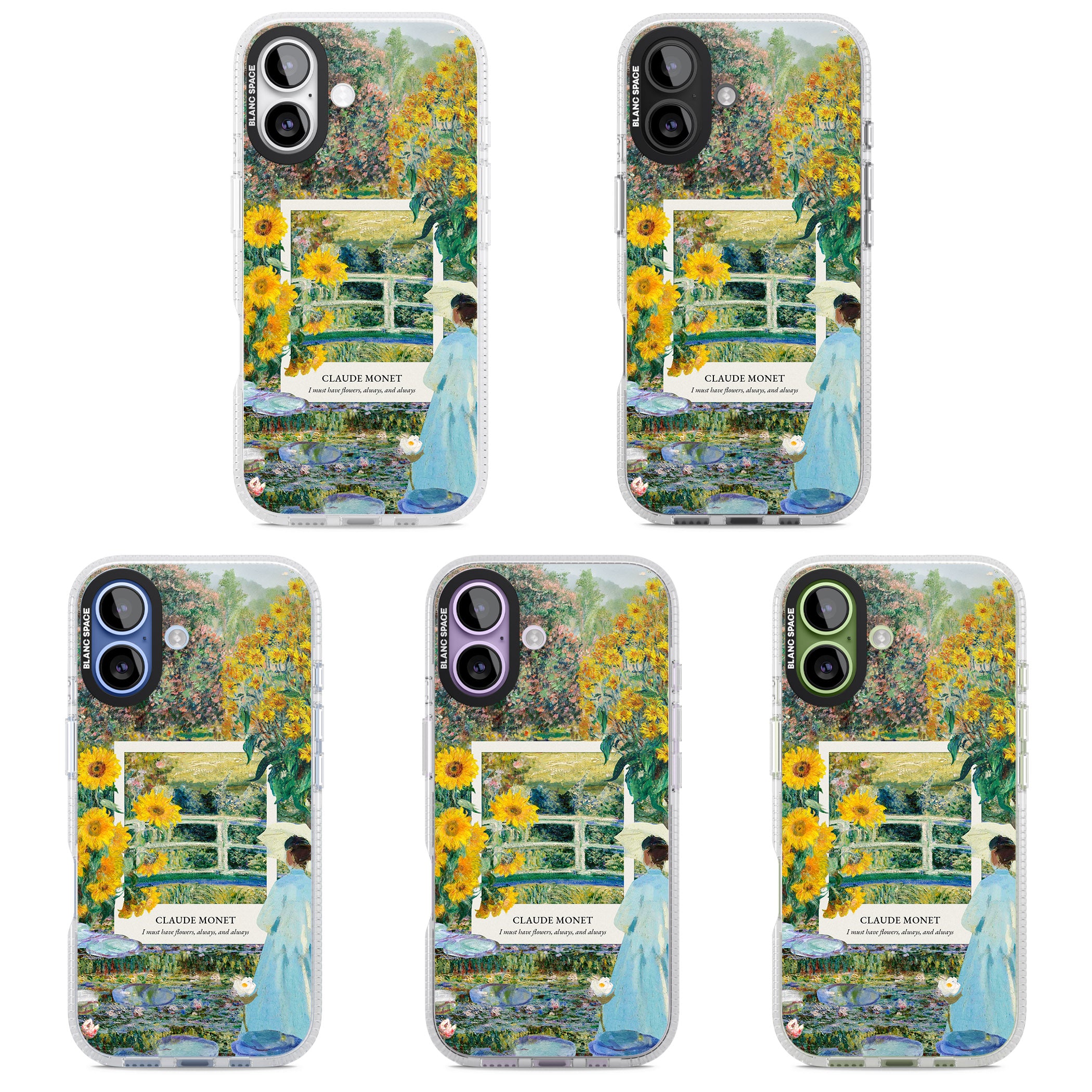 Monet Garden Bridge iPhone 17 Impact Air Clear Phone Case APT Impact Protection