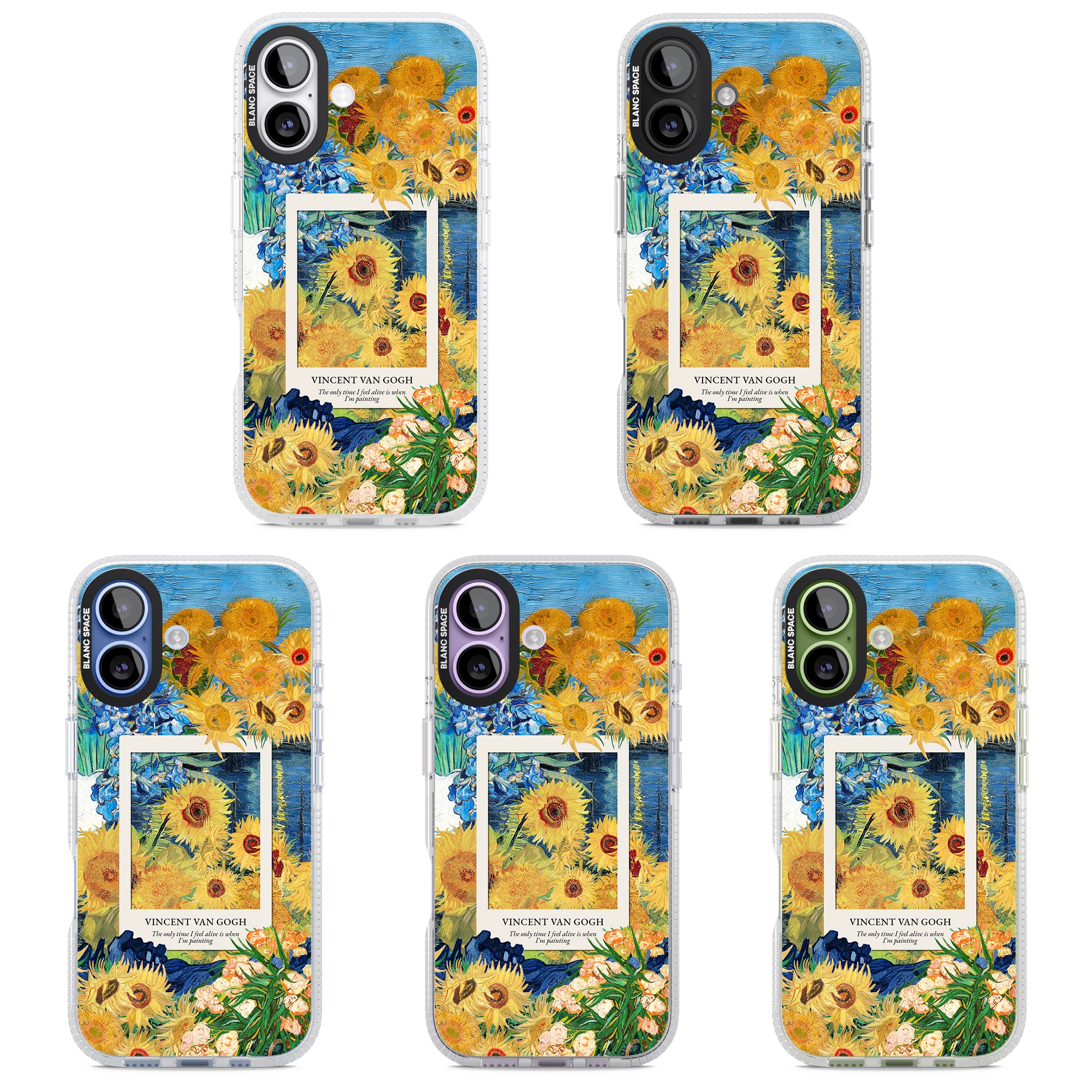 Van Gogh Sunflowers iPhone 17 Impact Air Clear Phone Case APT Impact Protection