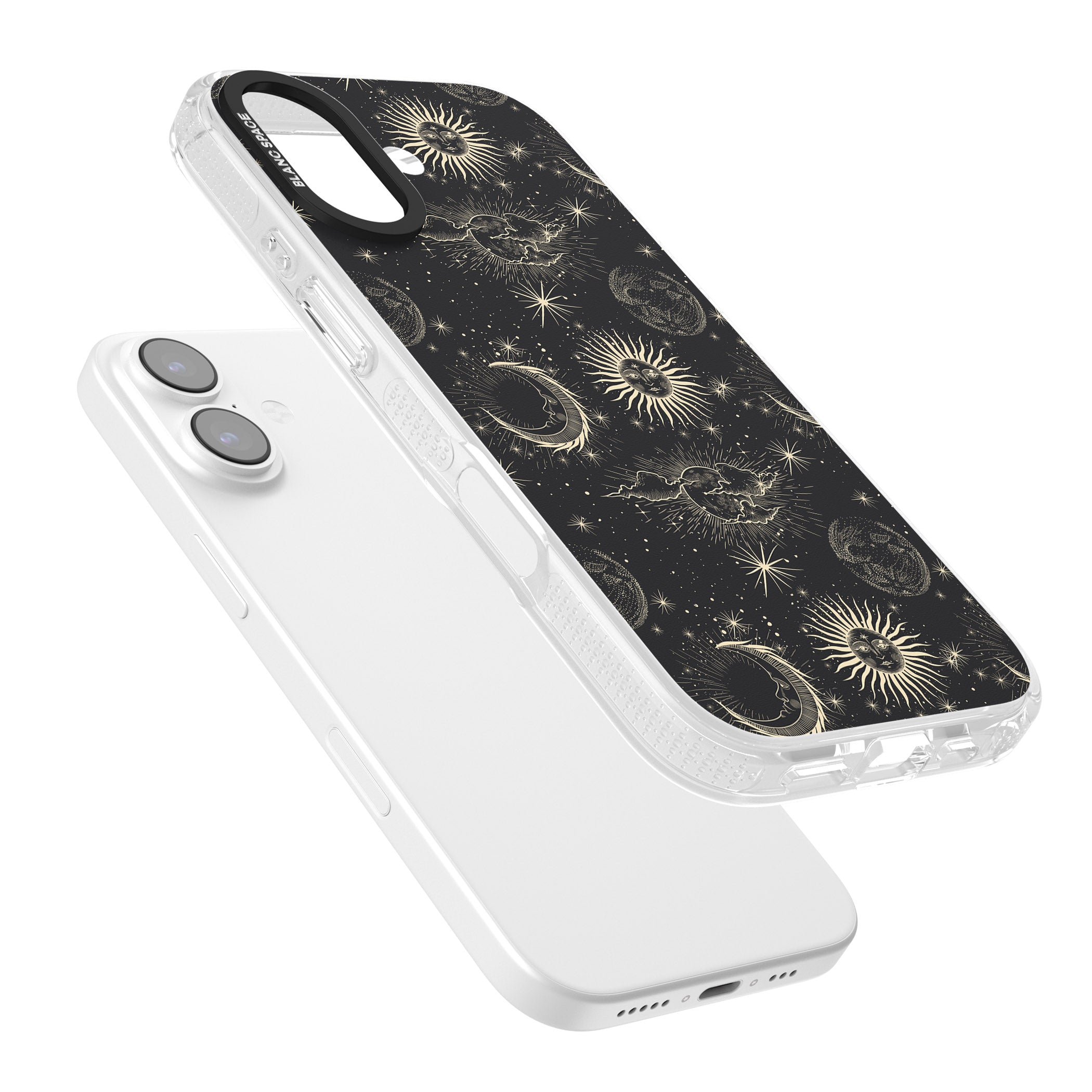 Suns & Moons Celestial Night iPhone 17 Impact Air Clear Phone Case Colours