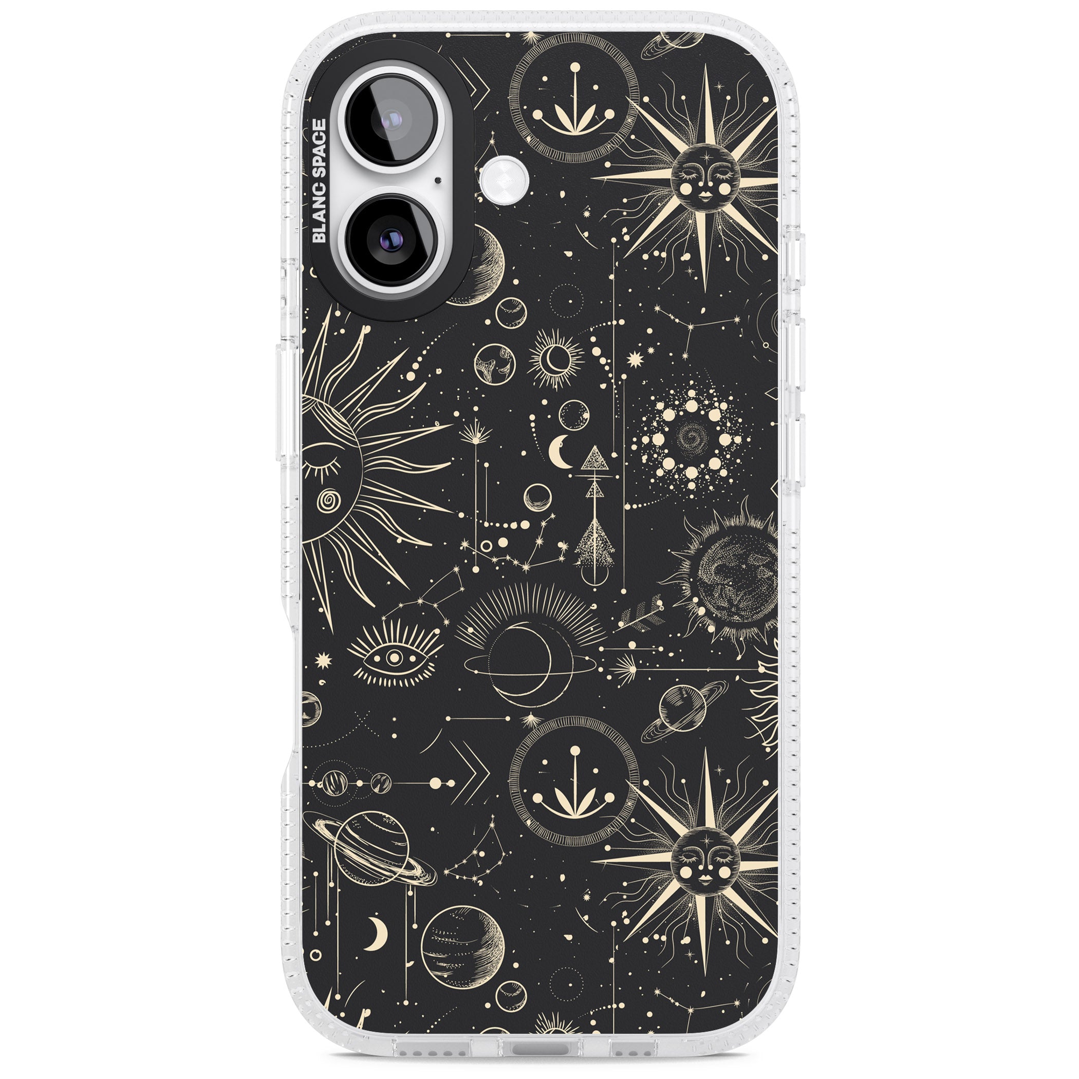 Cosmic Suns And Planets iPhone 17 Impact Air Clear Phone Case