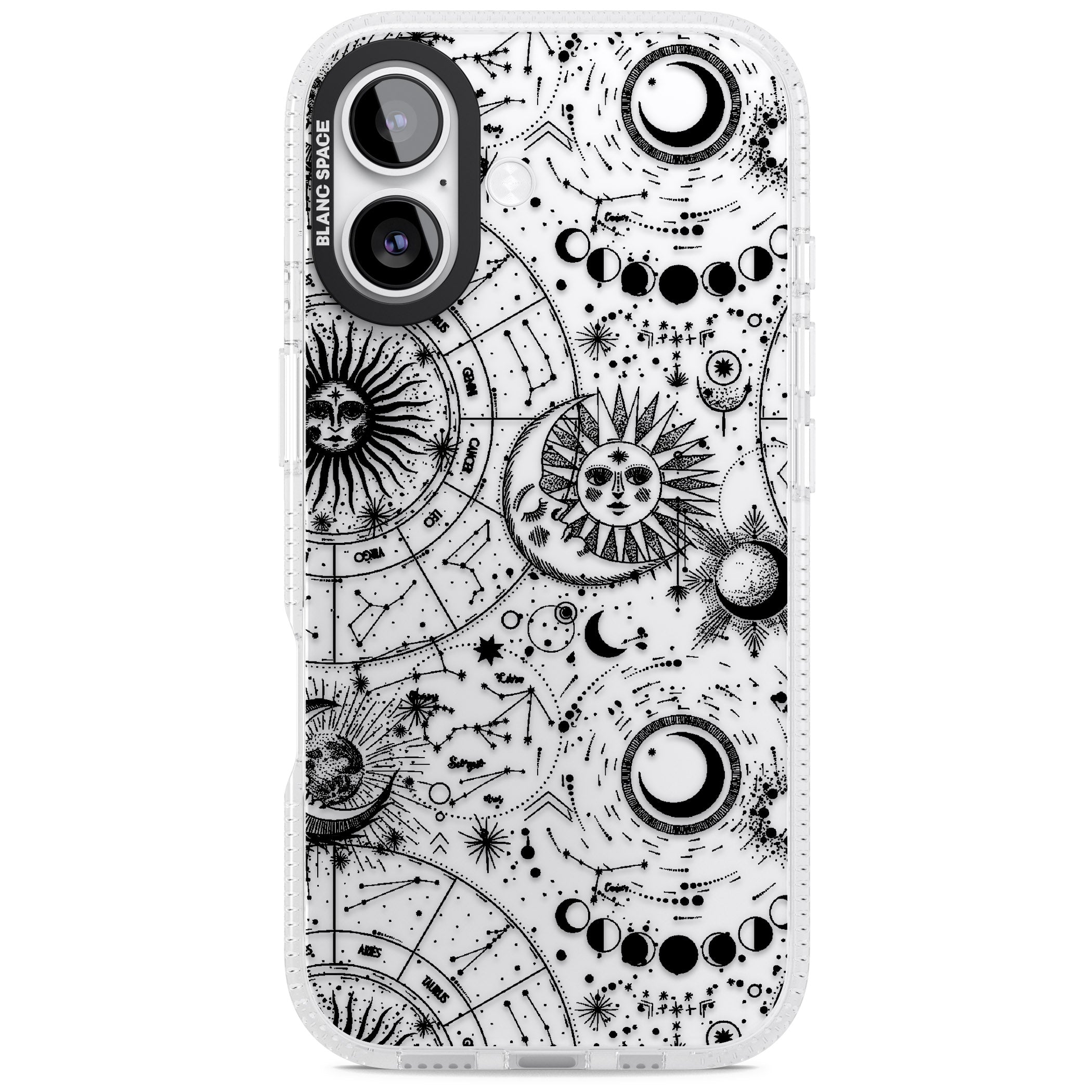 Celestial Zodiac iPhone 17 Impact Air Clear Phone Case