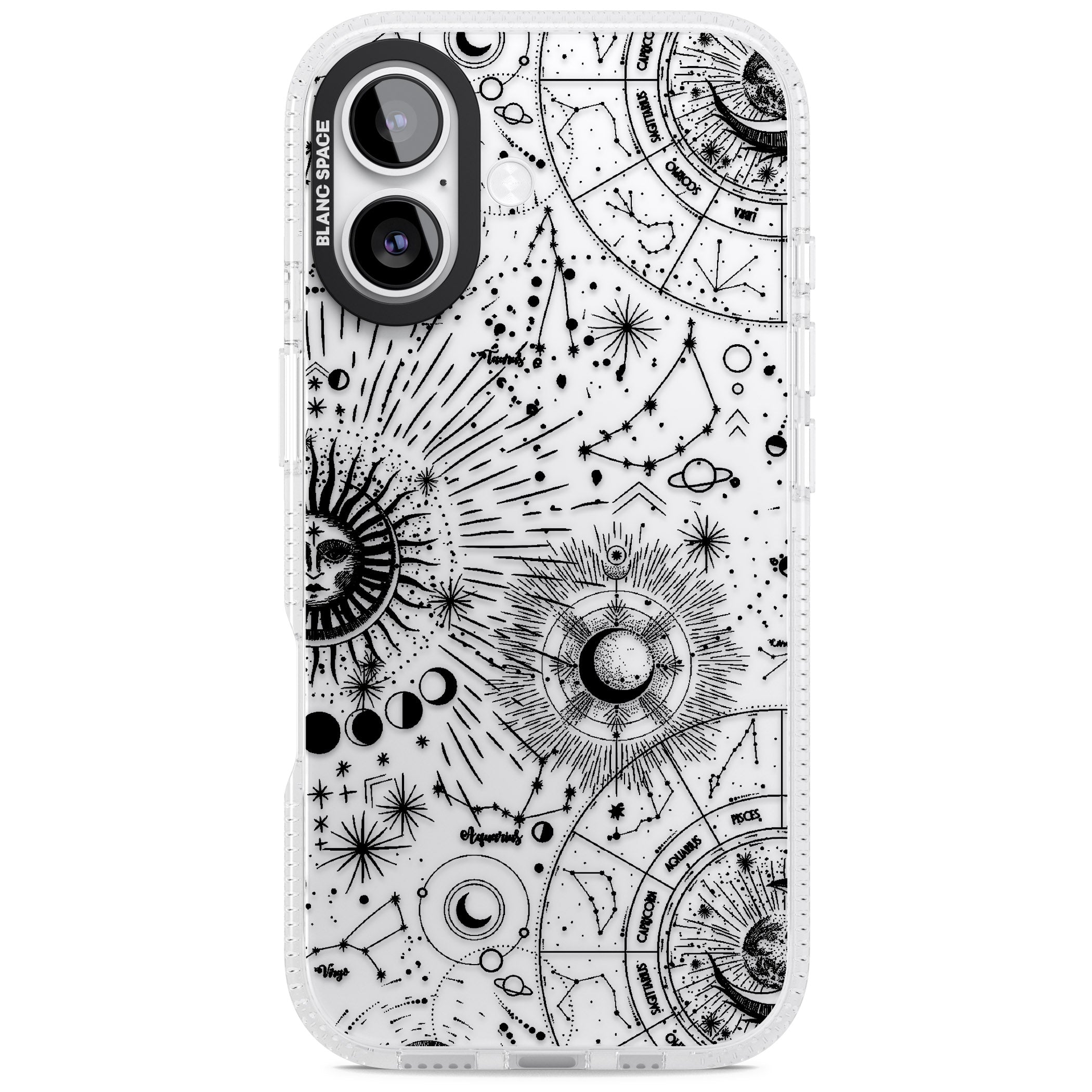 Celestial Chart iPhone 17 Impact Air Clear Phone Case