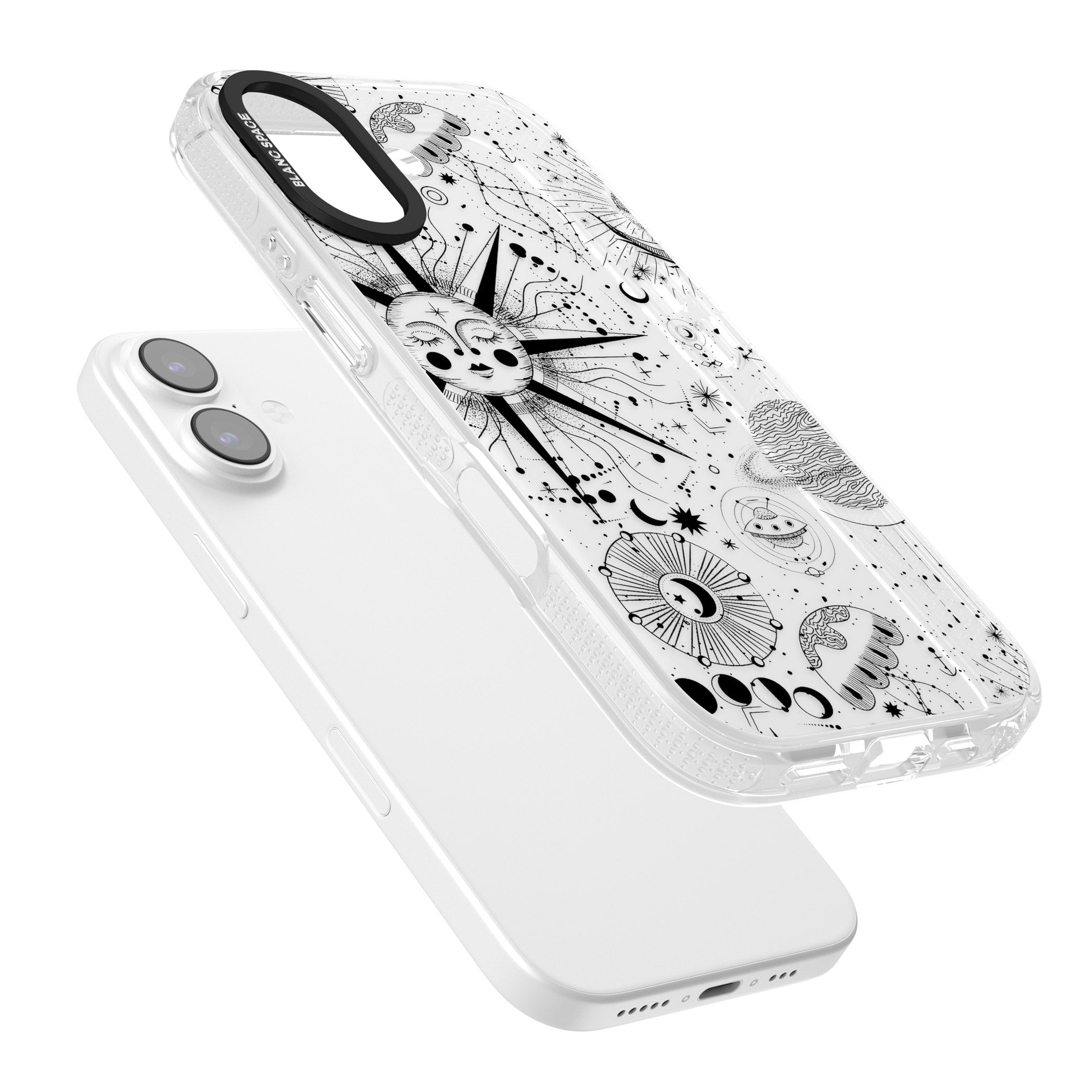 Cosmic Sun Zodiac iPhone 17 Impact Air Clear Phone Case Colours