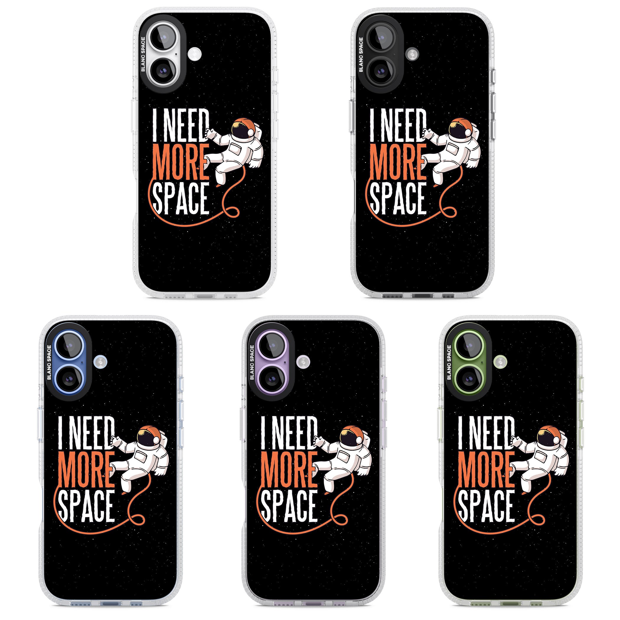 I Need More Space iPhone 17 Impact Air Clear Phone Case APT Impact Protection