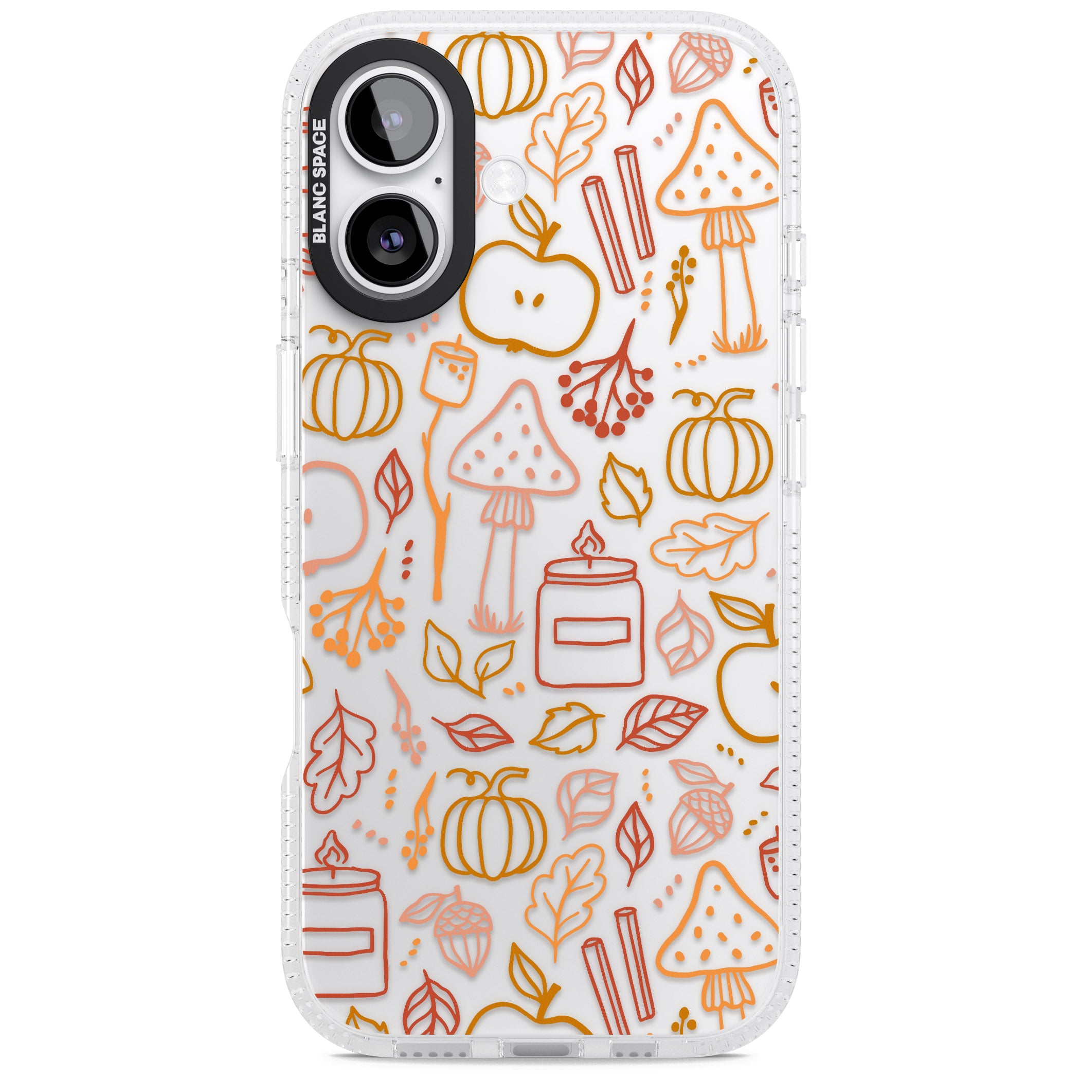 Autumn Line Pattern iPhone 17 Impact Air Clear Phone Case