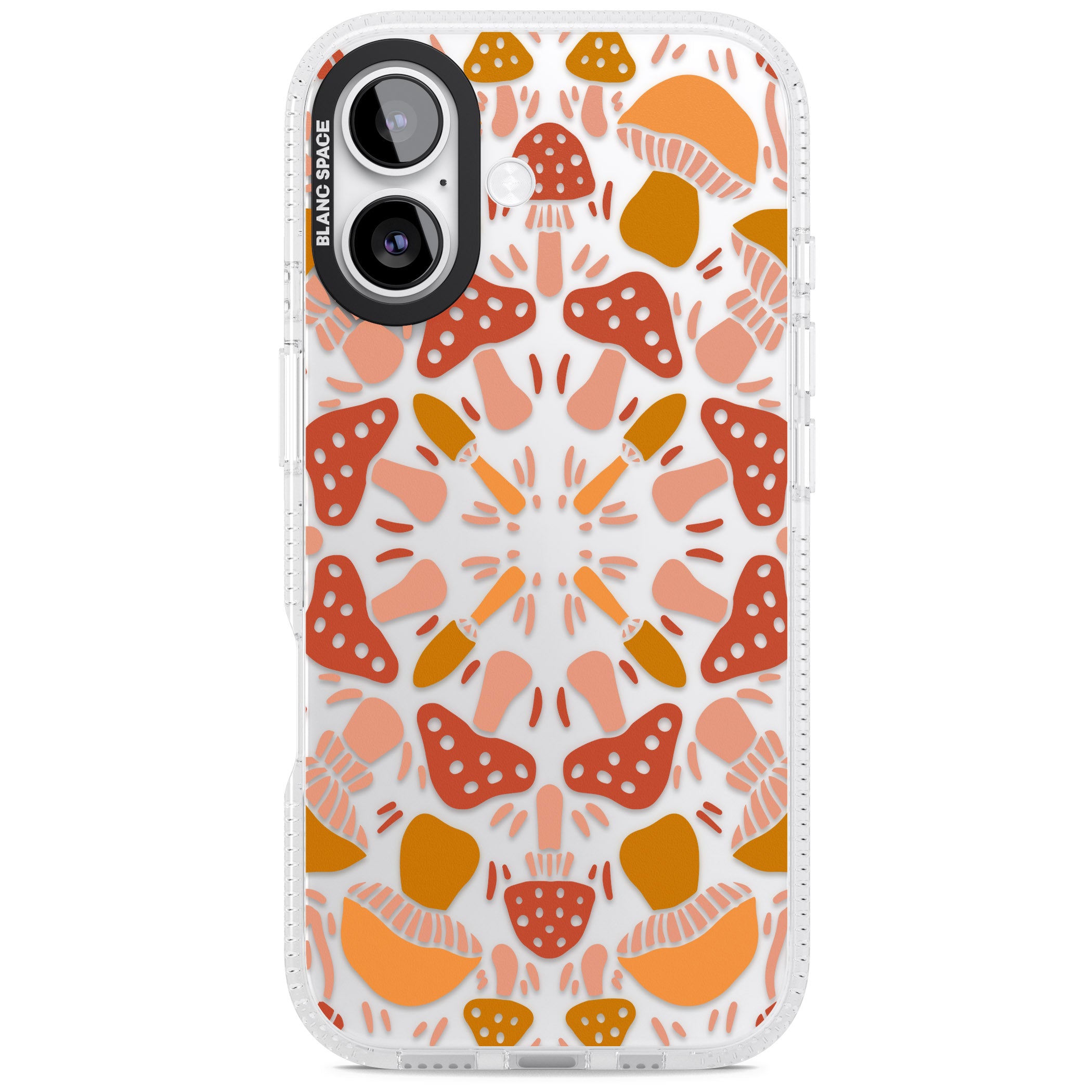 Mushroom Medley iPhone 17 Impact Air Clear Phone Case
