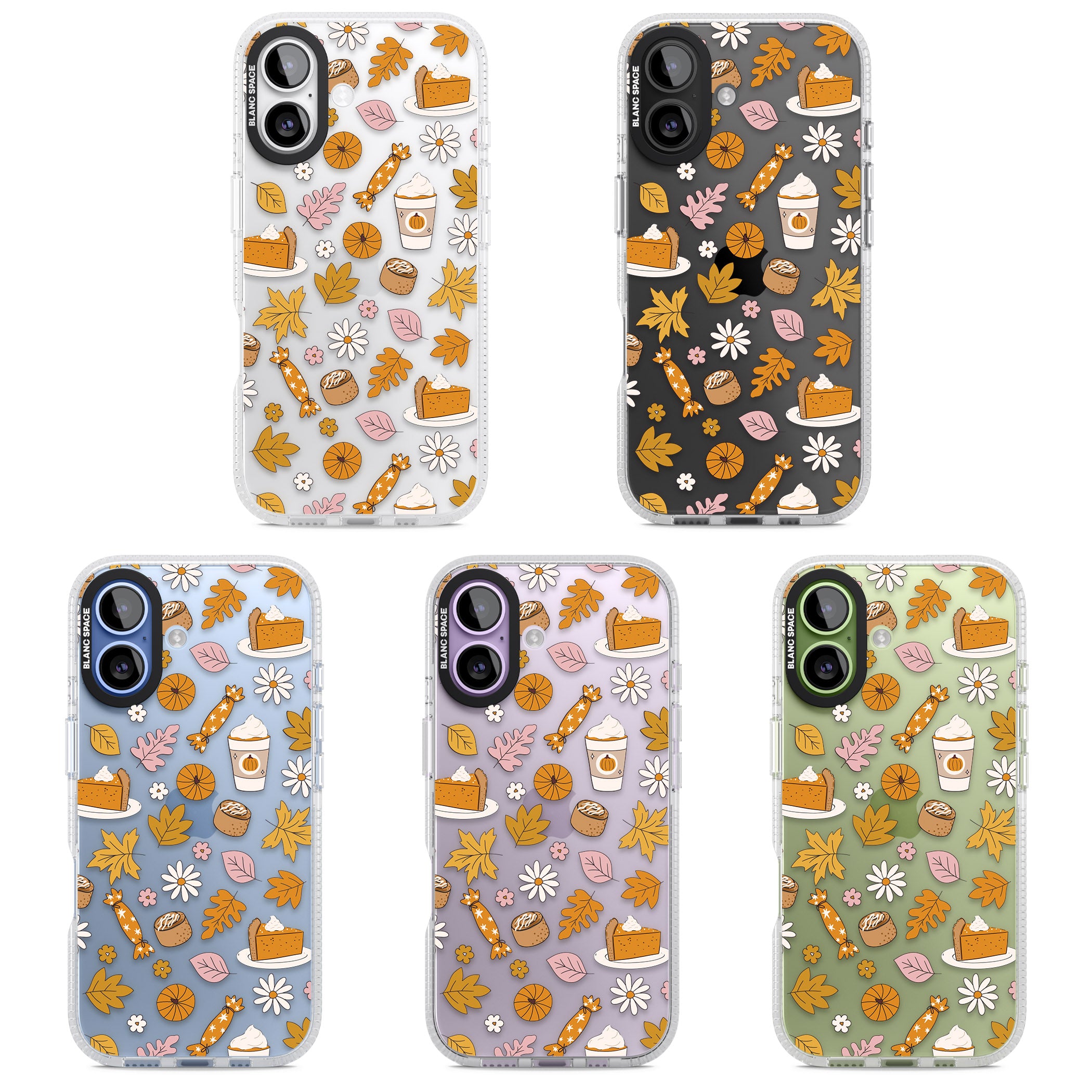 Pumpkin Spice iPhone 17 Impact Air Clear Phone Case APT Impact Protection