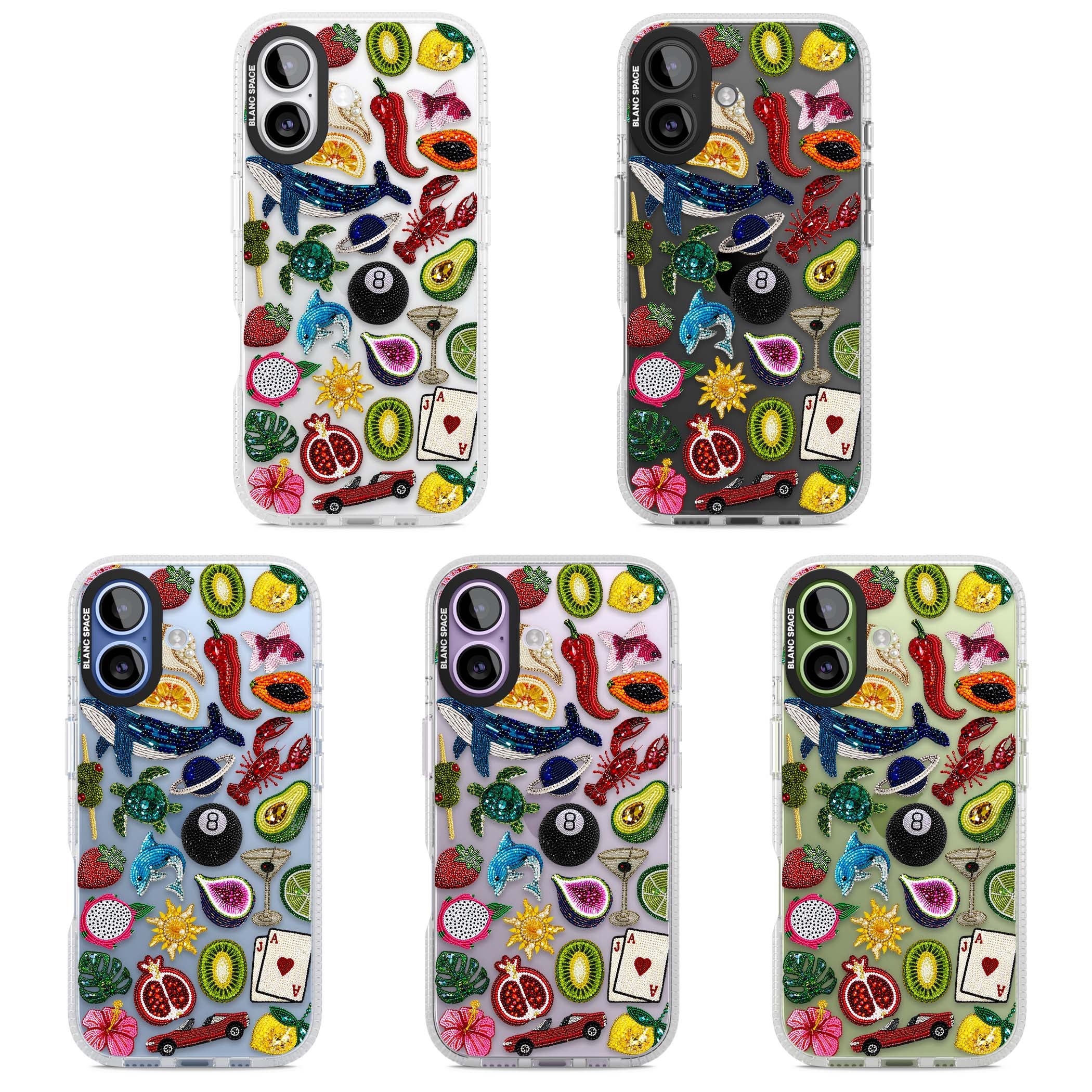 Beaded Mix cute iPhone case | Clear Case Impact Air case for iPhone 17