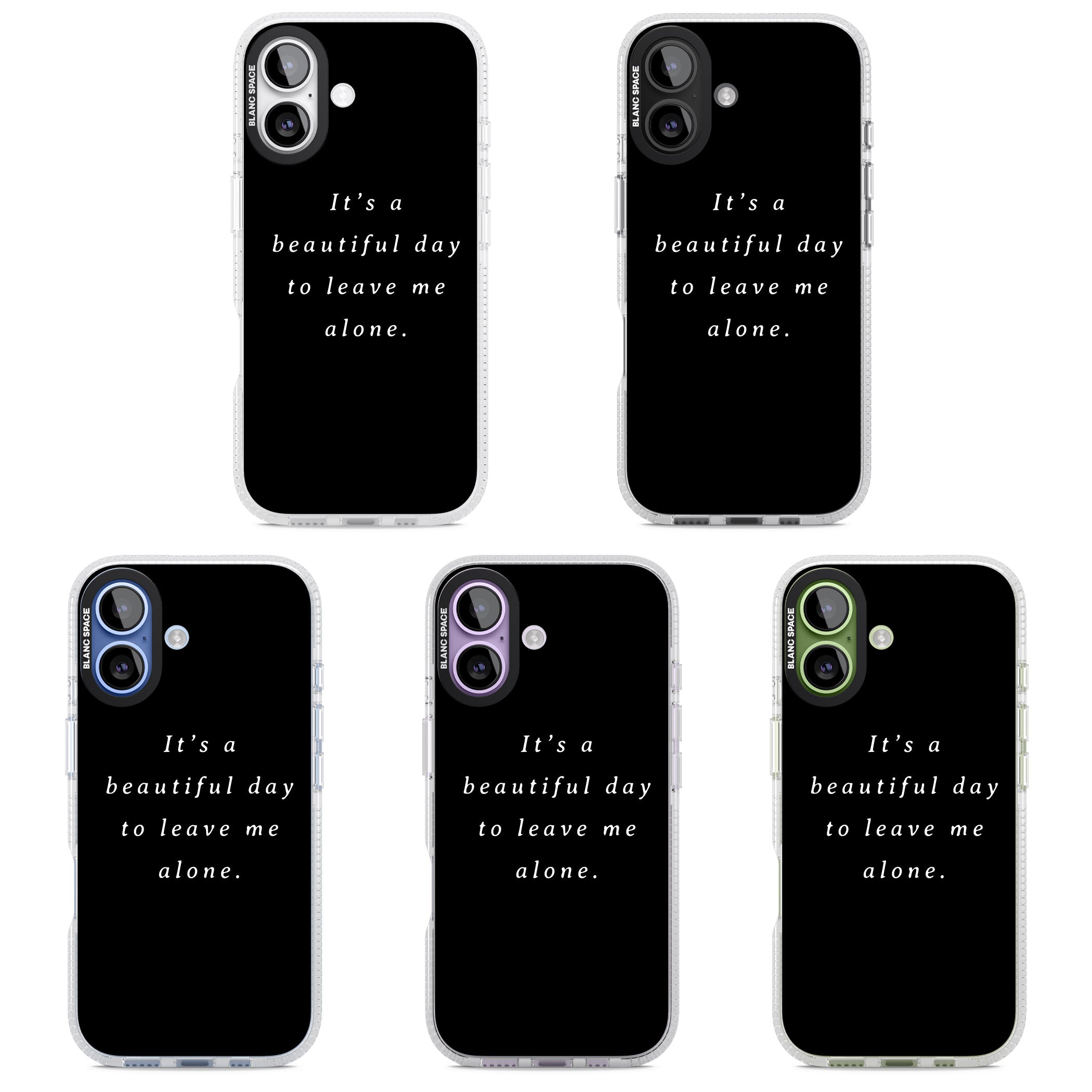Beautiful Day Quote iPhone 17 Impact Air Clear Phone Case APT Impact Protection