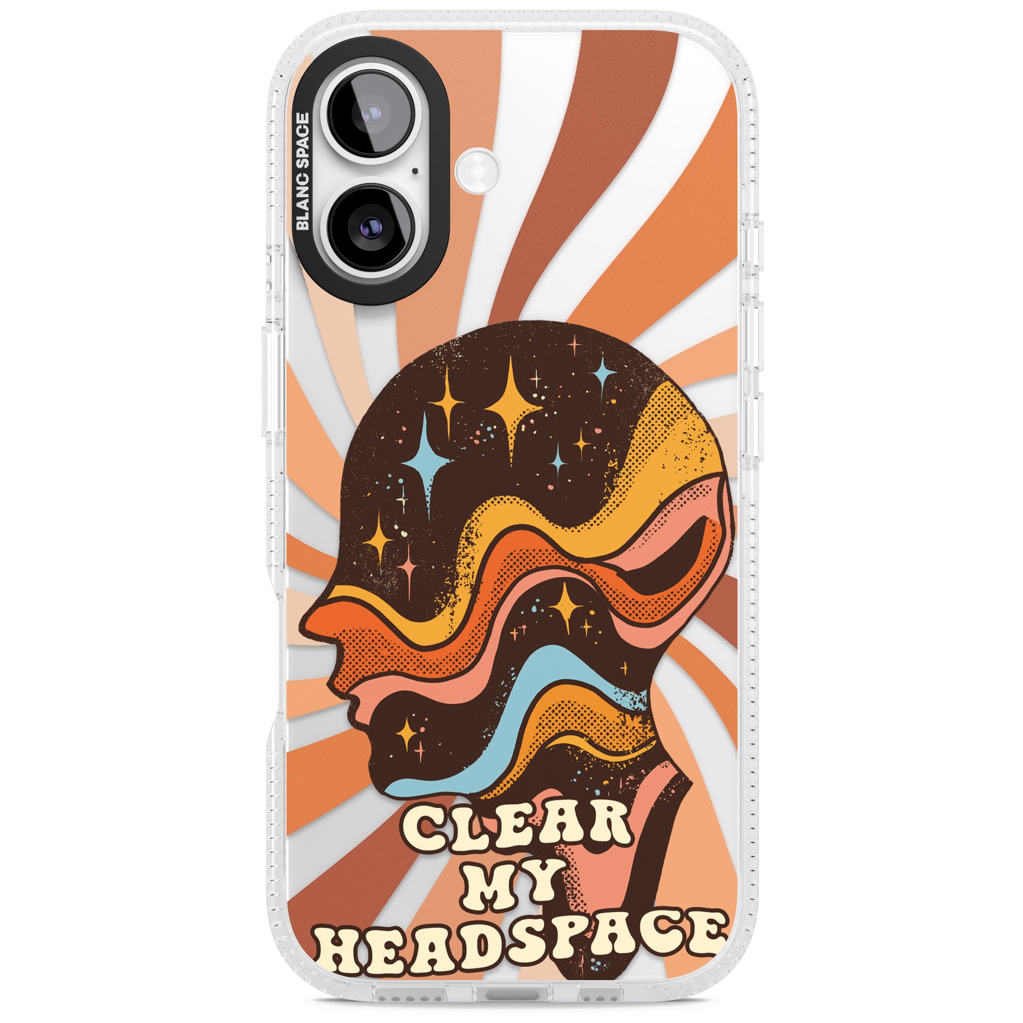 Clear My Headspace iPhone 17 Impact Air Clear Phone Case