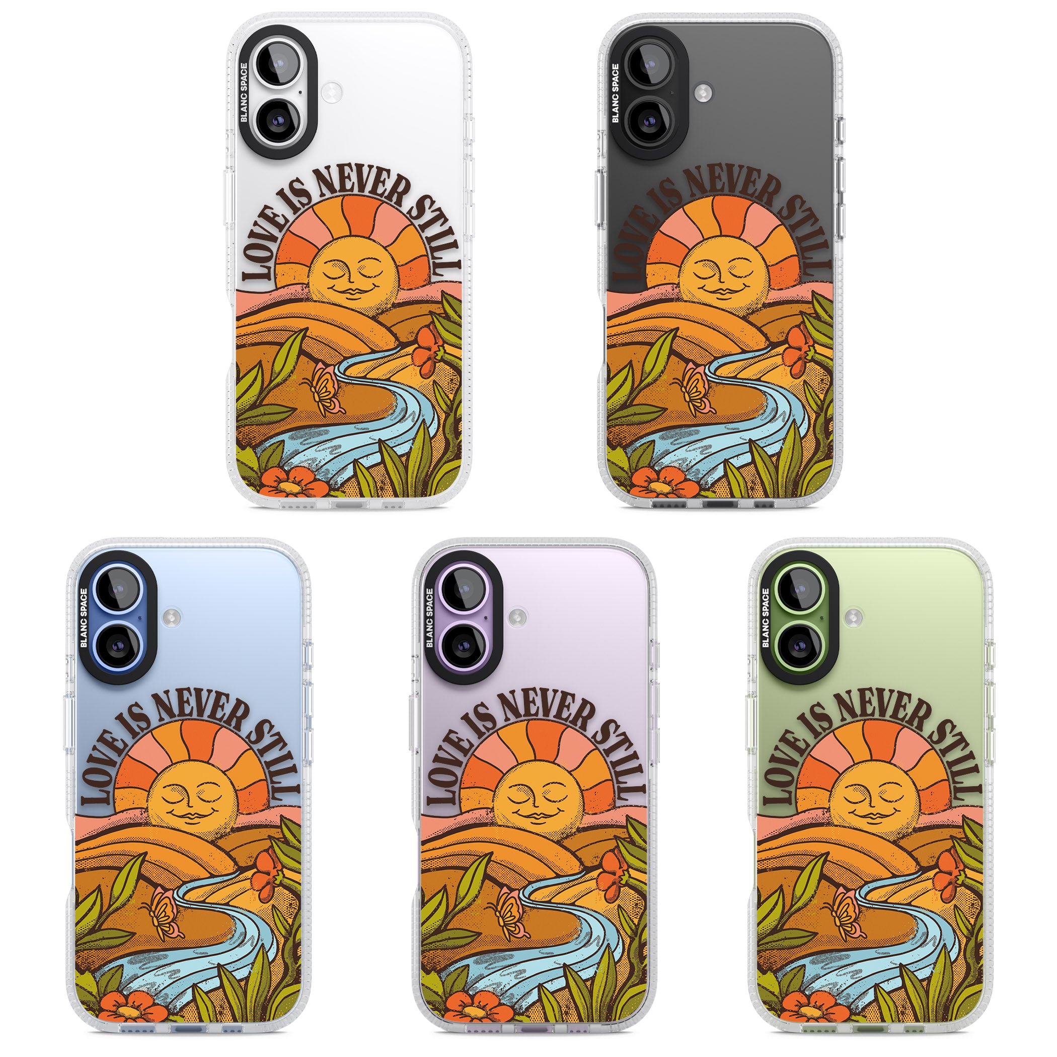 Love Is Never Still iPhone 17 Impact Air Clear Phone Case APT Impact Protection