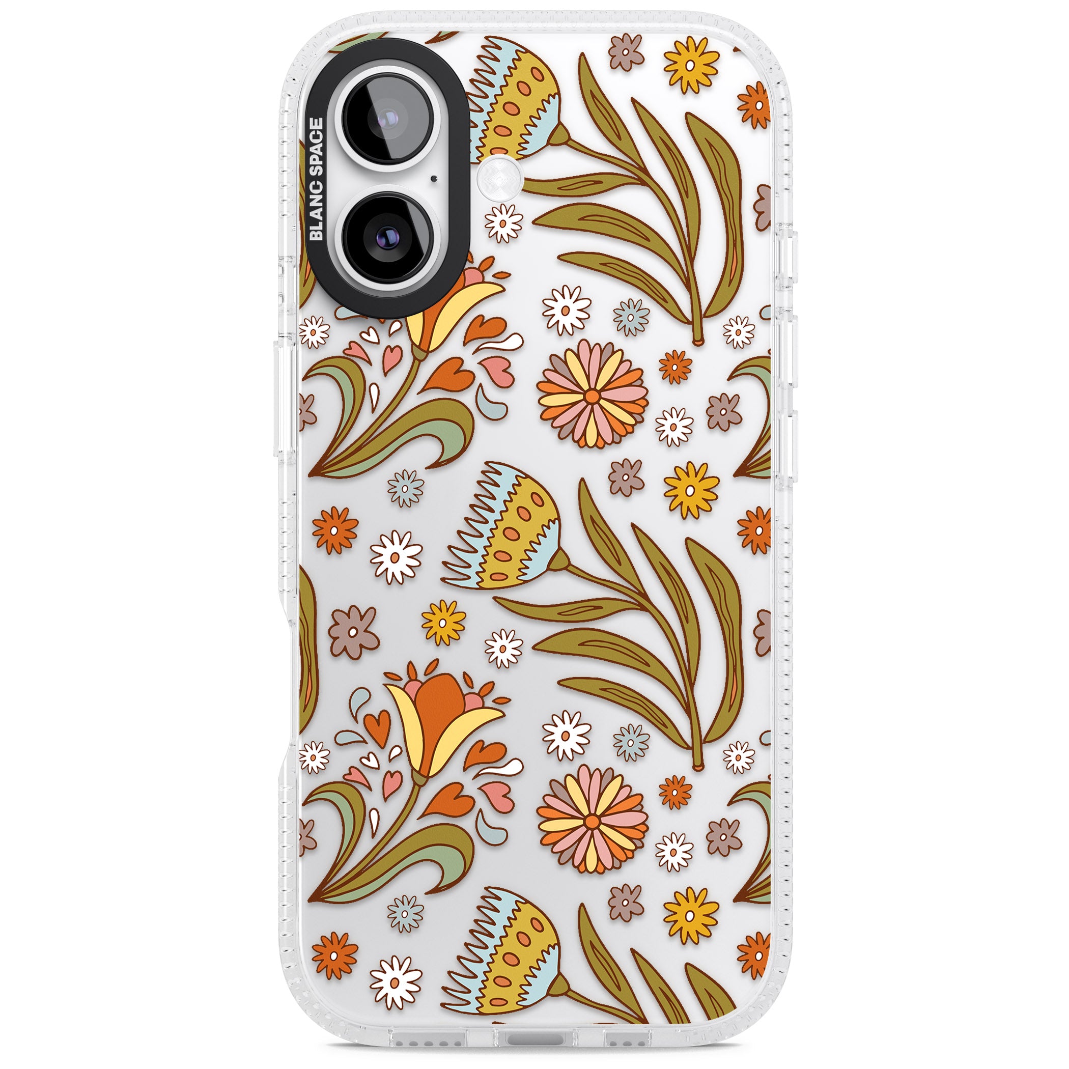 Boho Celestial Wildflower iPhone 17 Impact Air Clear Phone Case