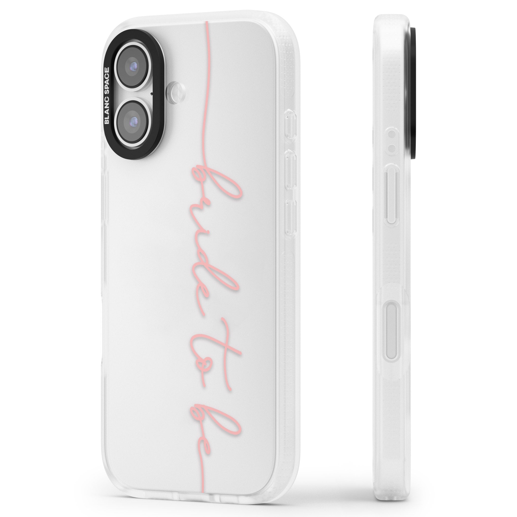 Bride To Be iPhone 17 Impact Air Clear Phone Case Side Profile