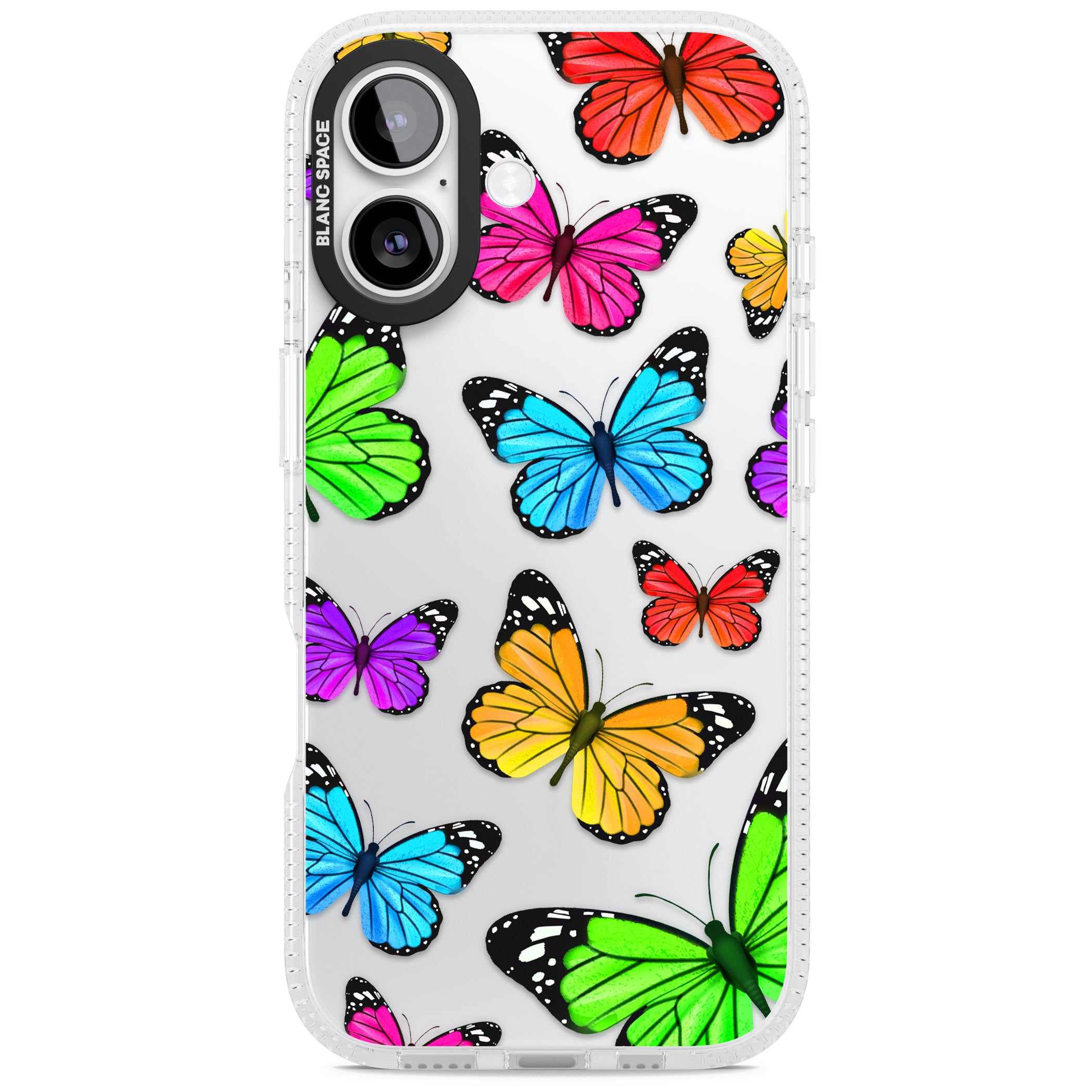 Vibrant Butterflies iPhone 17 Impact Air Clear Phone Case