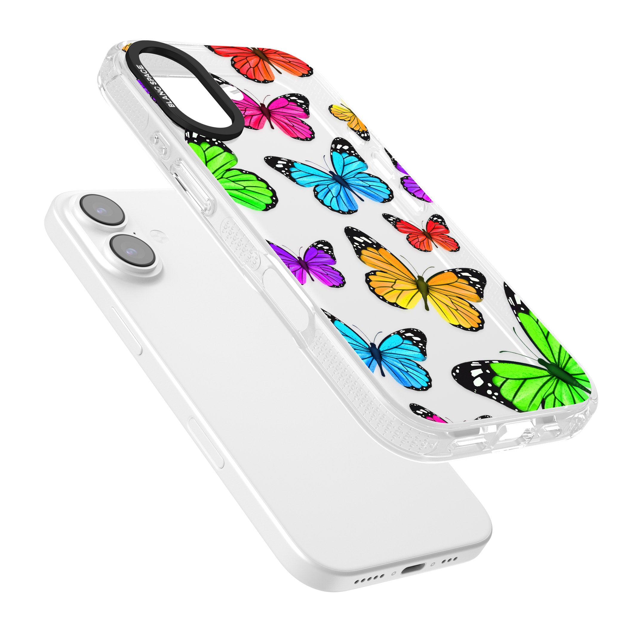 Vibrant Butterflies iPhone 17 Impact Air Clear Phone Case Colours