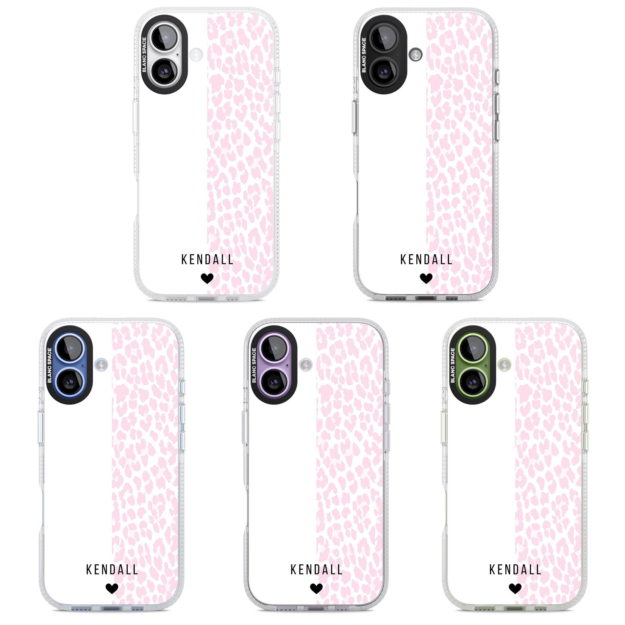 Personalised Pink Leopard iPhone 17 Impact Air Clear Phone Case APT Impact Protection