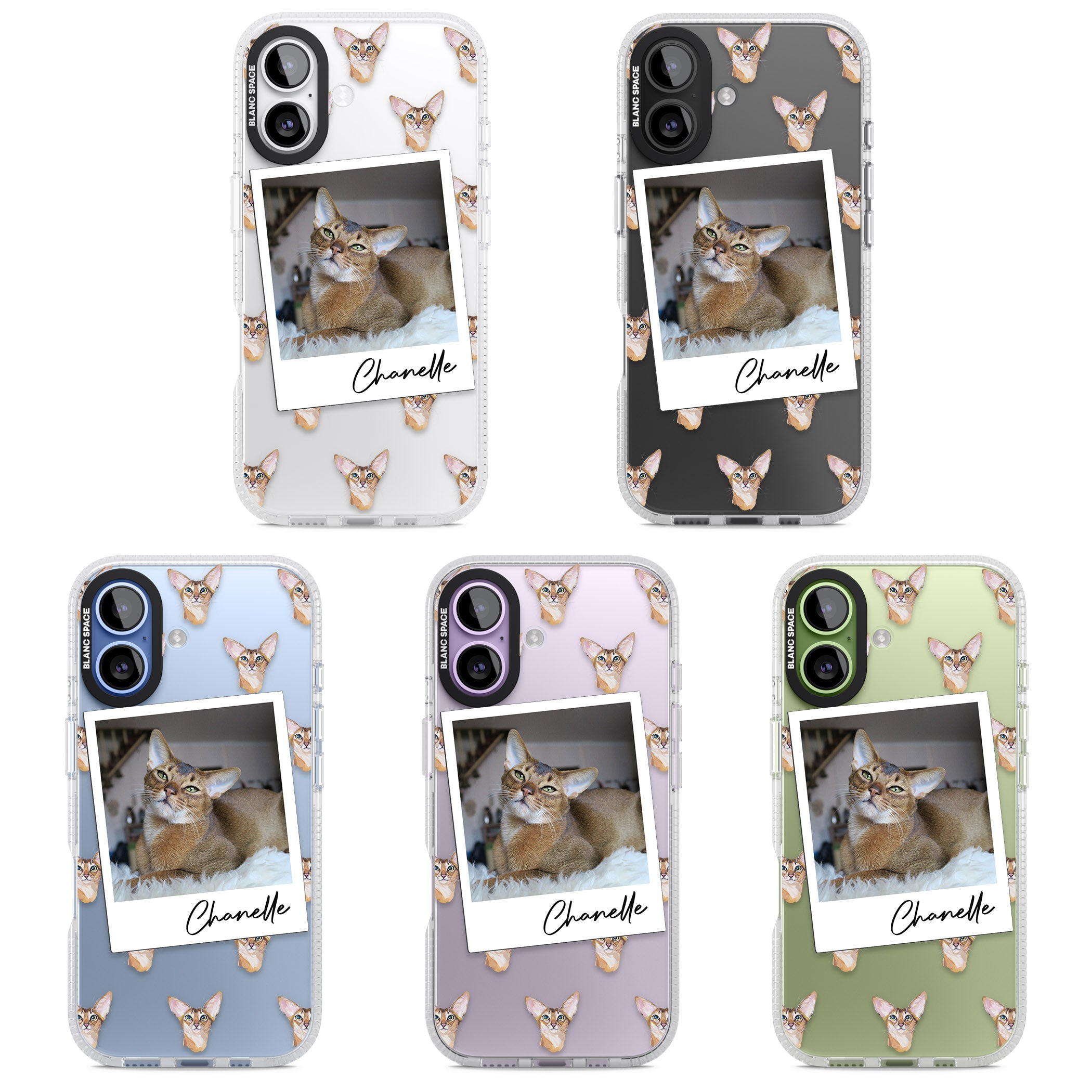 Personalised Abyssinian Cat Photo iPhone 17 Impact Air Clear Phone Case APT Impact Protection