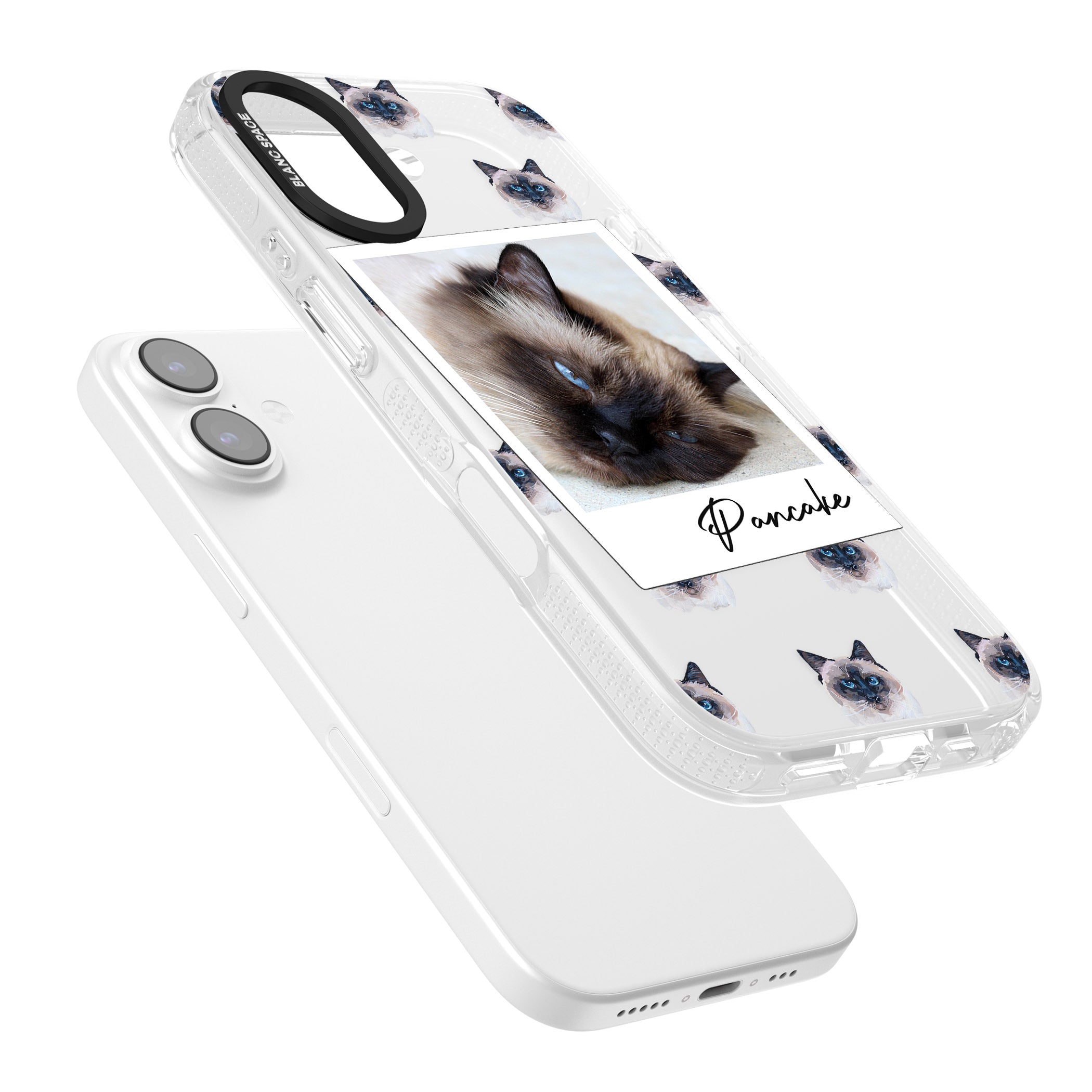 Personalised Burmese Cat Photo iPhone 17 Impact Air Clear Phone Case Colours