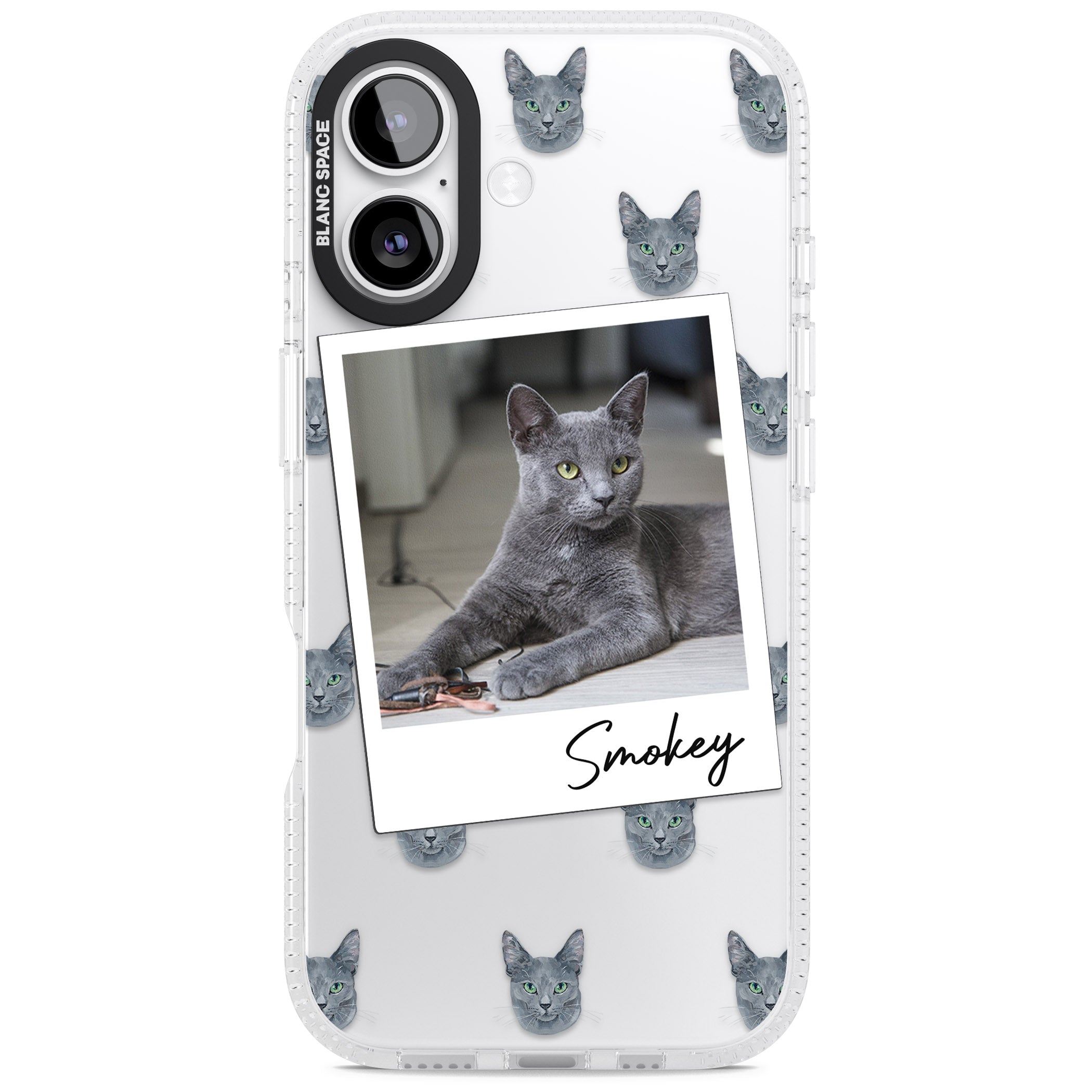 Personalised Korat Cat Photo iPhone 17 Impact Air Clear Phone Case