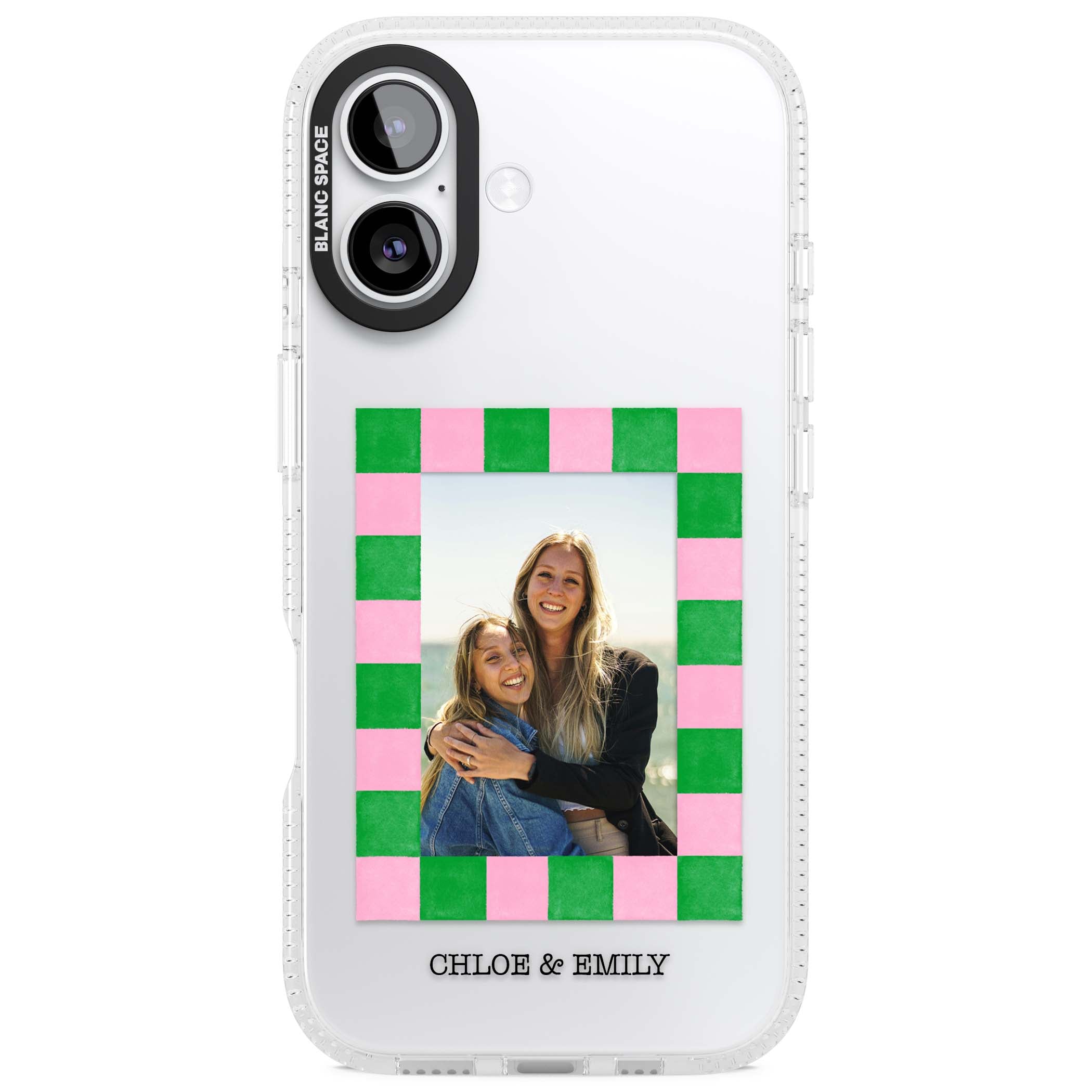 Riviera Check Photo cute iPhone case | Clear Case Impact Air case for iPhone 17
