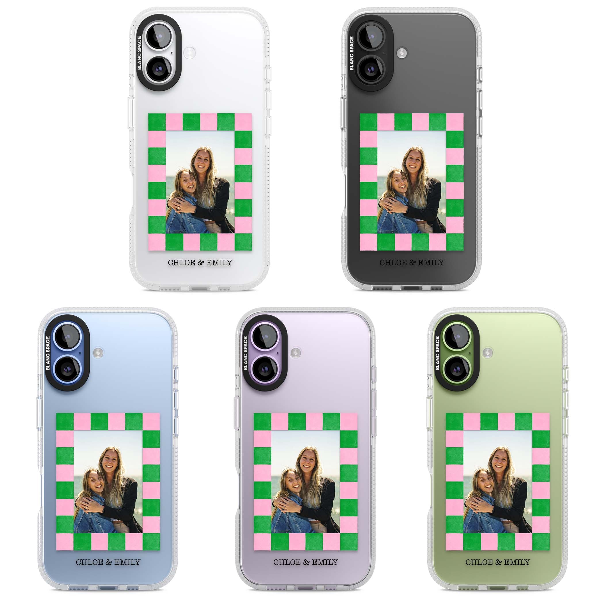 Riviera Check Photo cute iPhone case | Clear Case Impact Air case for iPhone 17