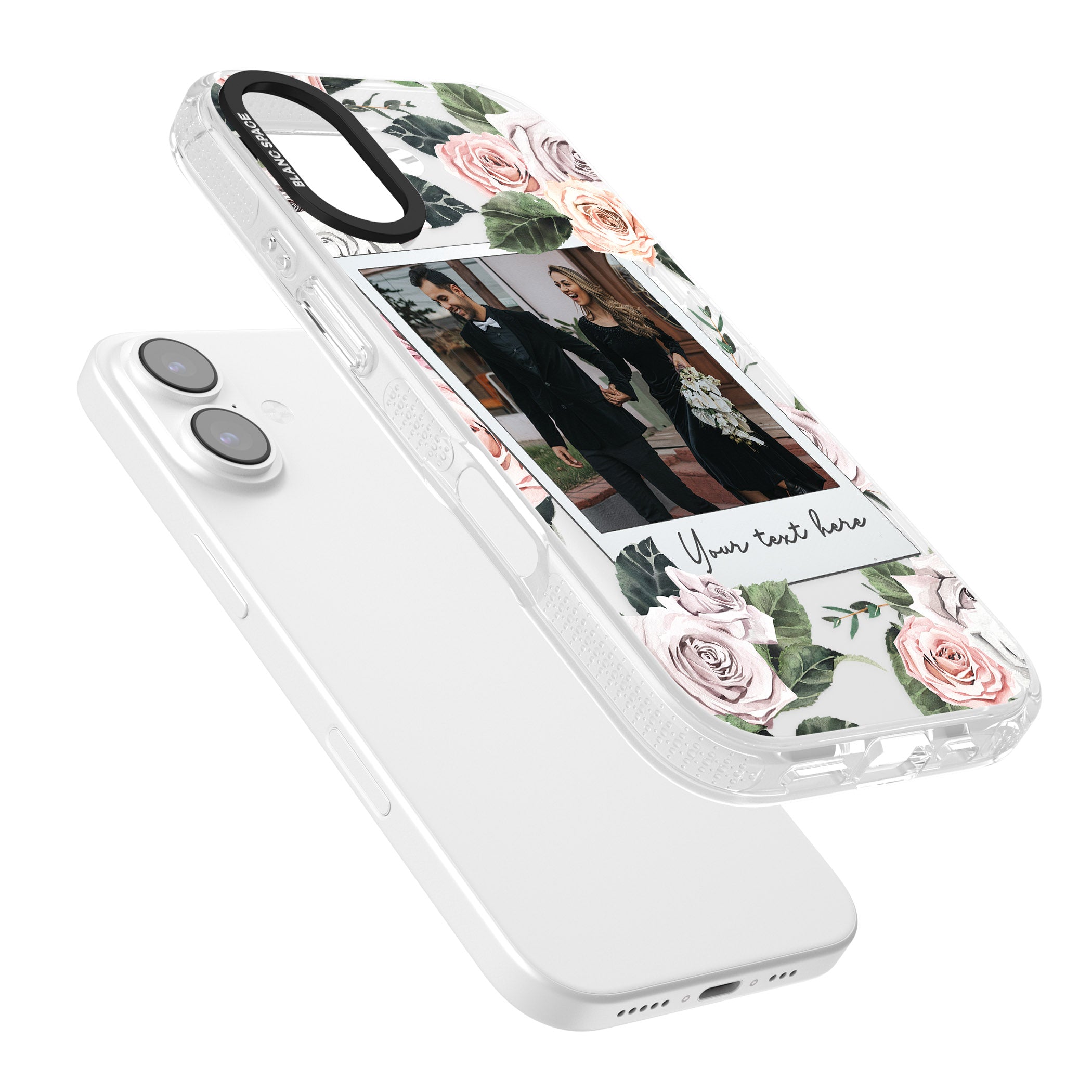 Personalised Floral Instant Camera Photo iPhone 17 Impact Air Clear Phone Case Colours