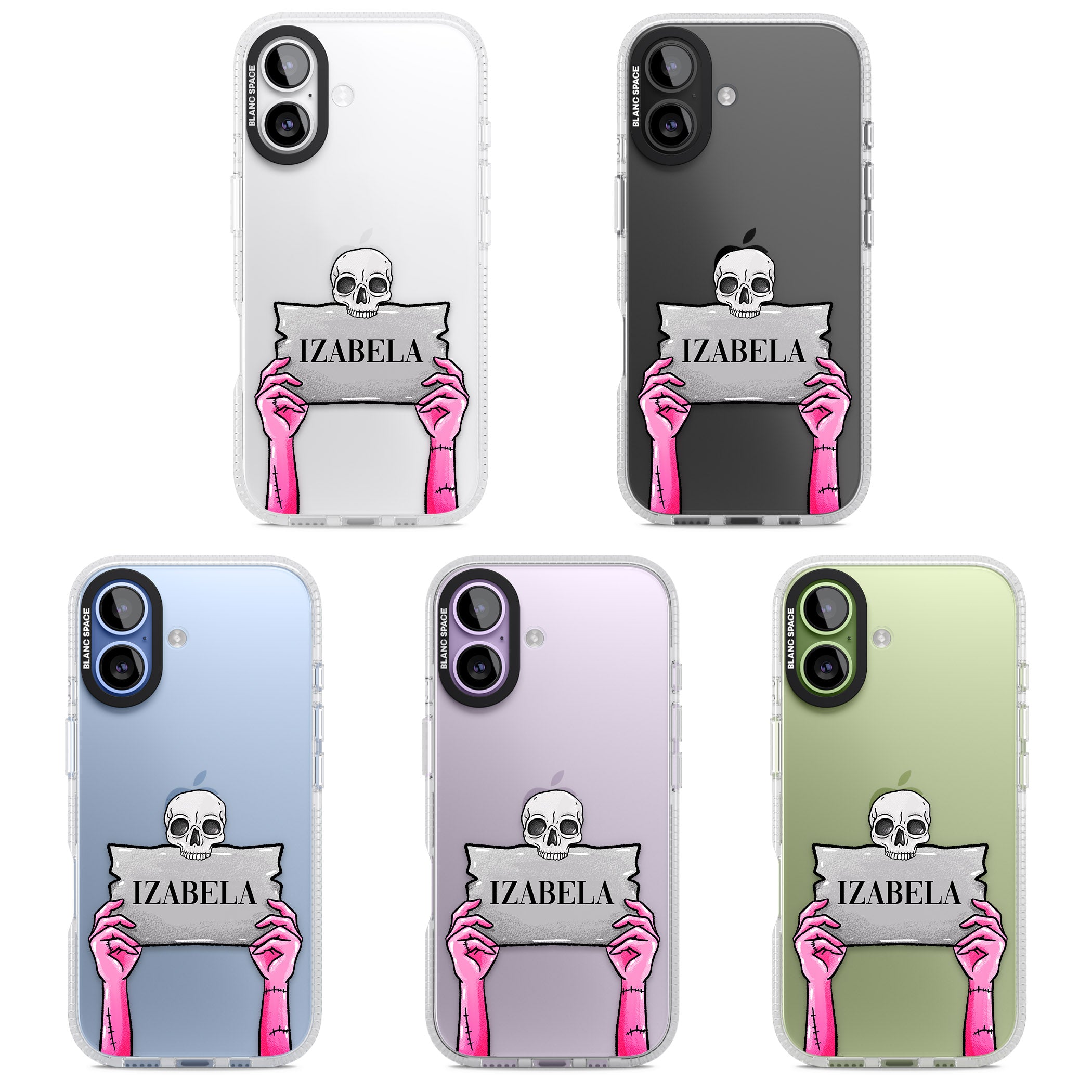 Personalised Grave Plaque iPhone 17 Impact Air Clear Phone Case APT Impact Protection
