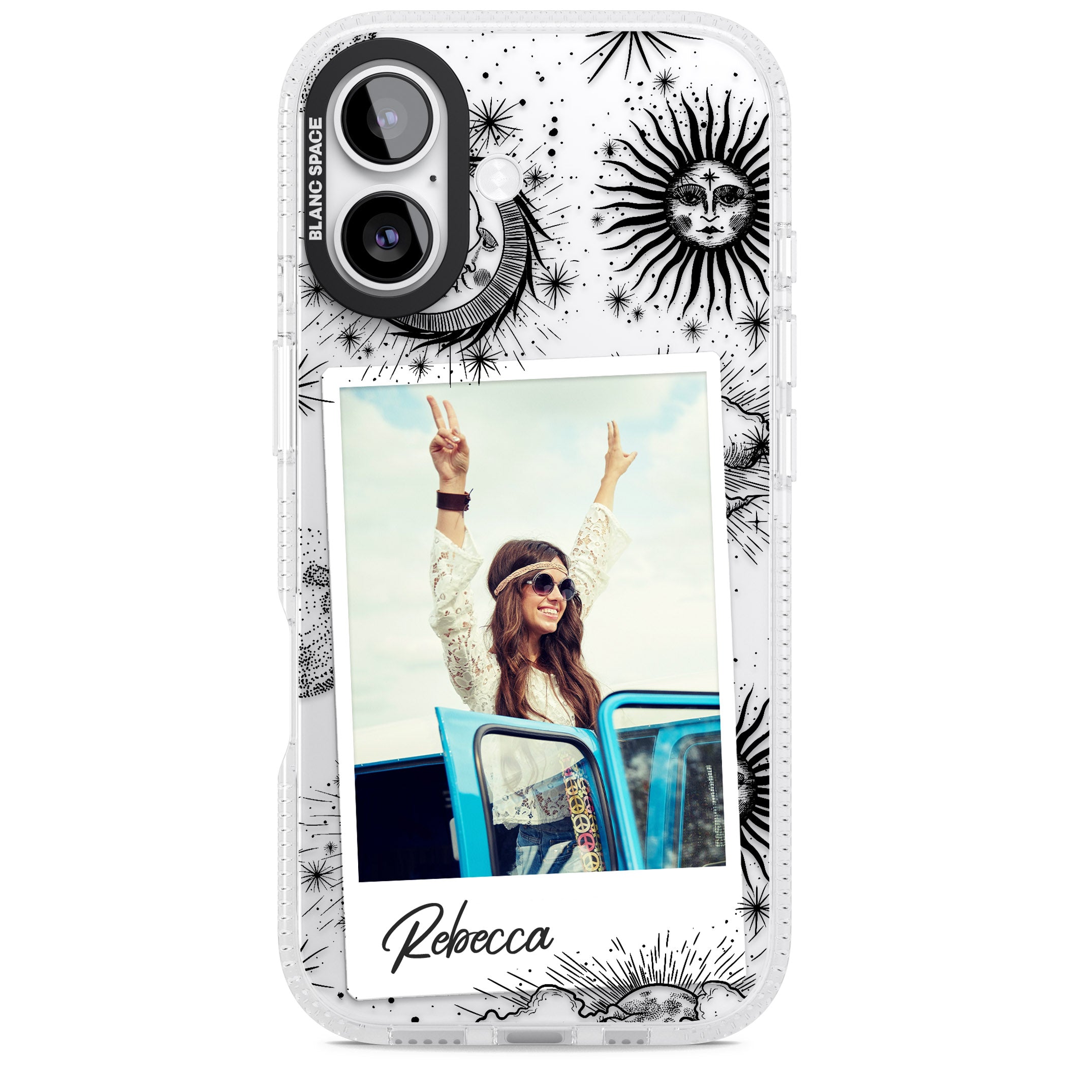 Personalised Astrology Instant Photo iPhone 17 Impact Air Clear Phone Case