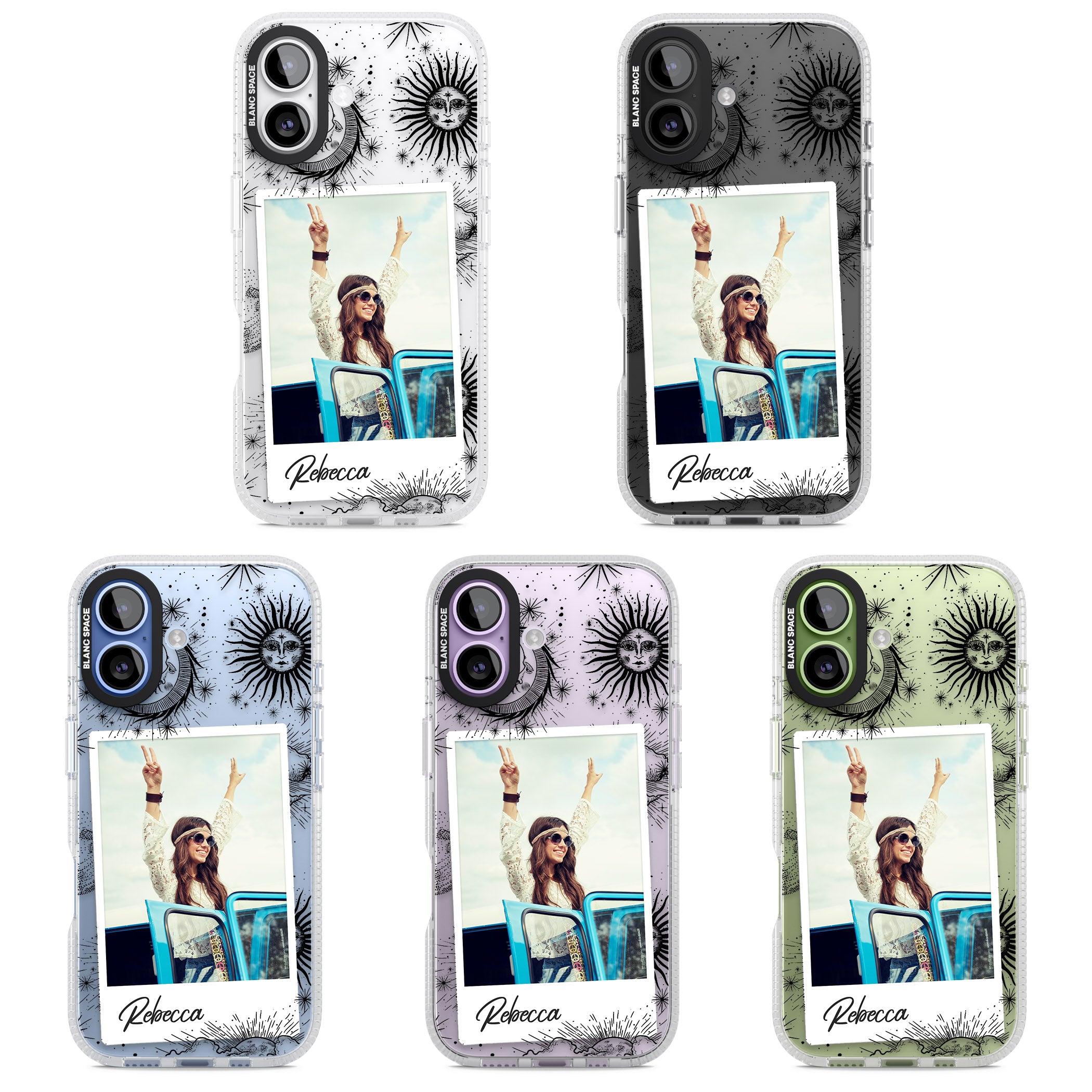 Personalised Astrology Instant Photo iPhone 17 Impact Air Clear Phone Case APT Impact Protection