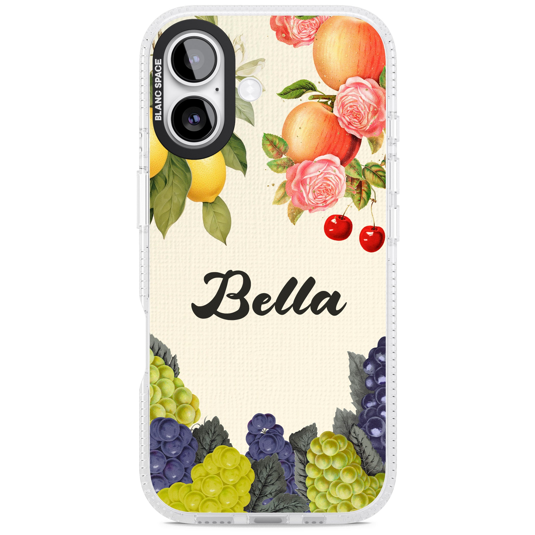 Personalised Vintage Fruits iPhone 17 Impact Air Clear Phone Case