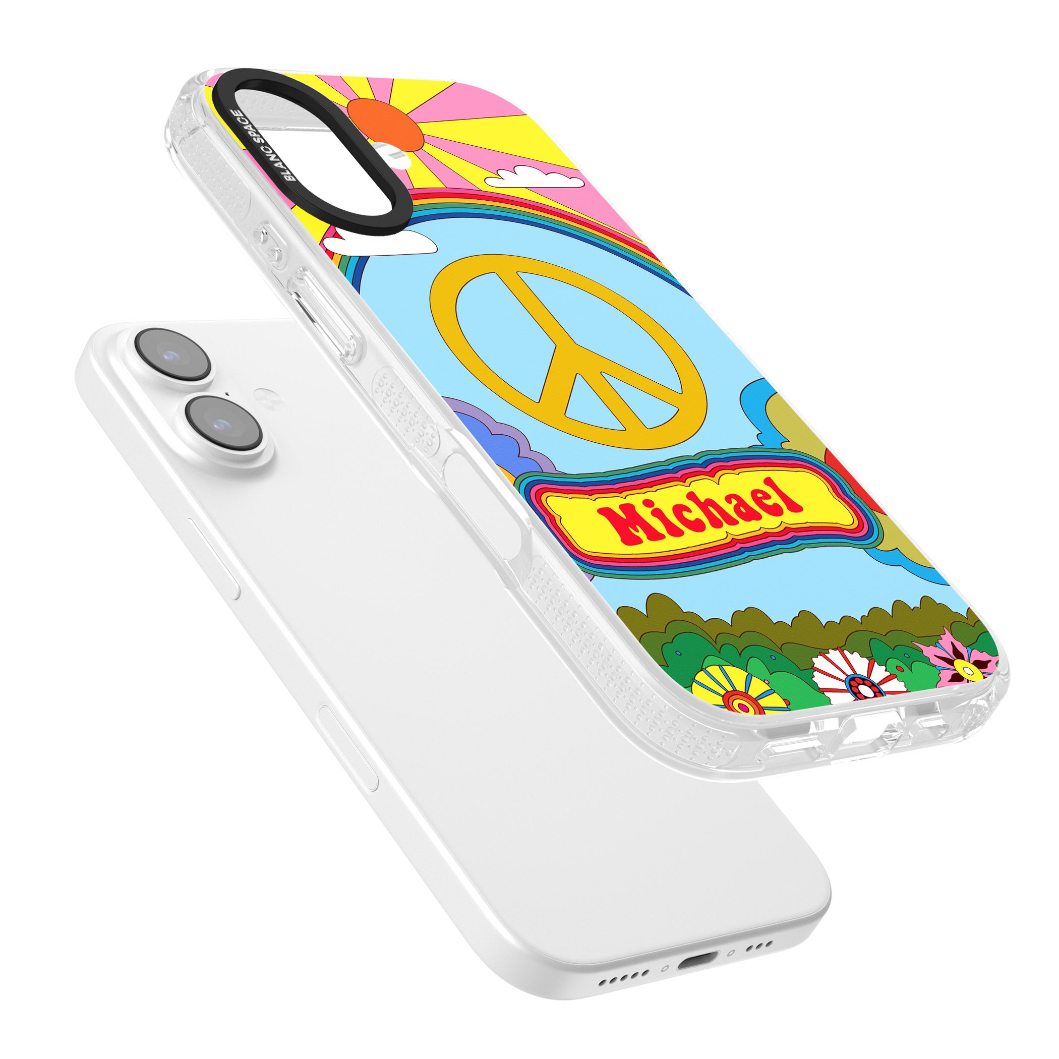 Personalised Happy Days iPhone 17 Impact Air Clear Phone Case Colours
