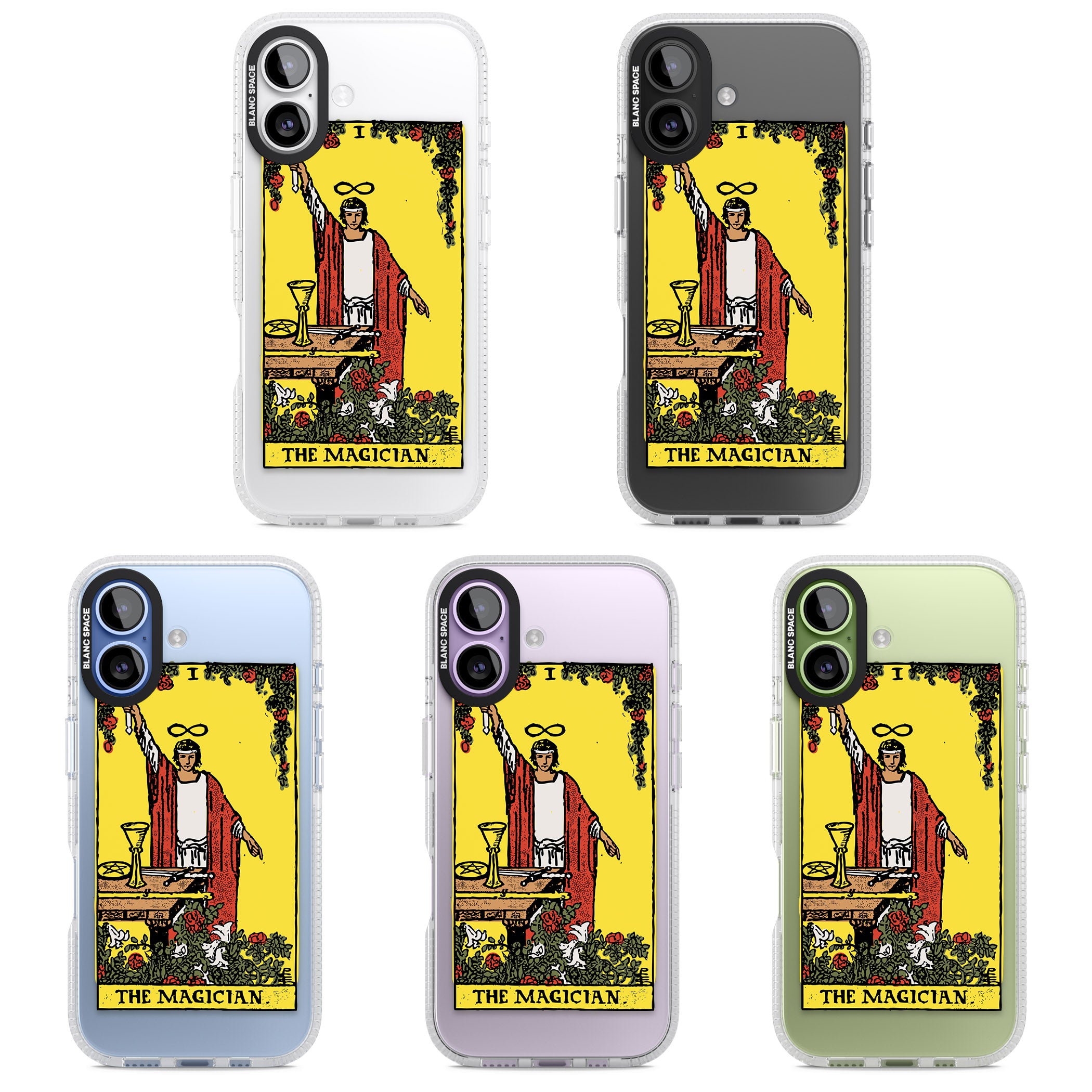 Personalised The Magician Tarot Card (Color) iPhone 17 Impact Air Clear Phone Case APT Impact Protection