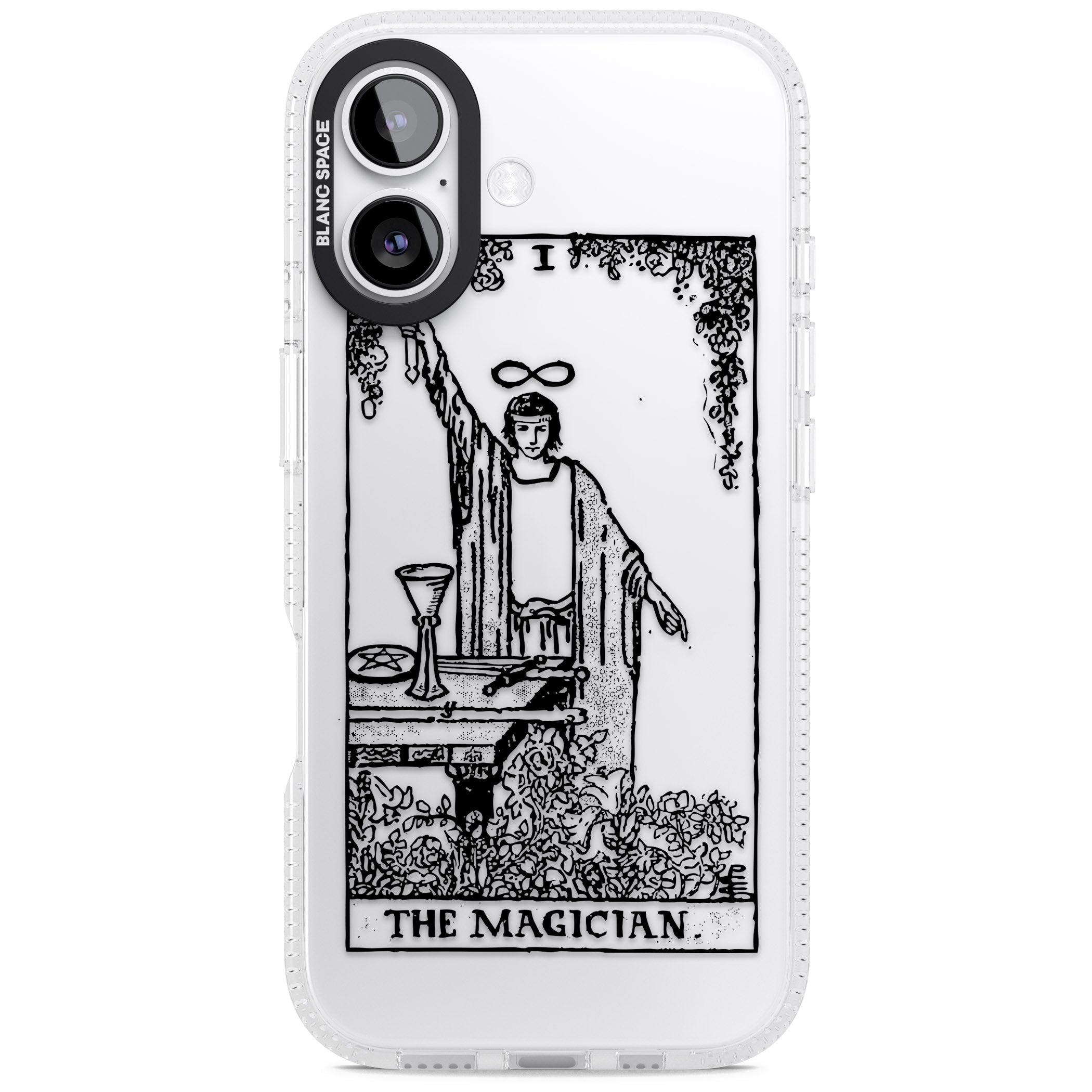 Personalised The Magician Tarot Transparent iPhone 17 Impact Air Clear Phone Case