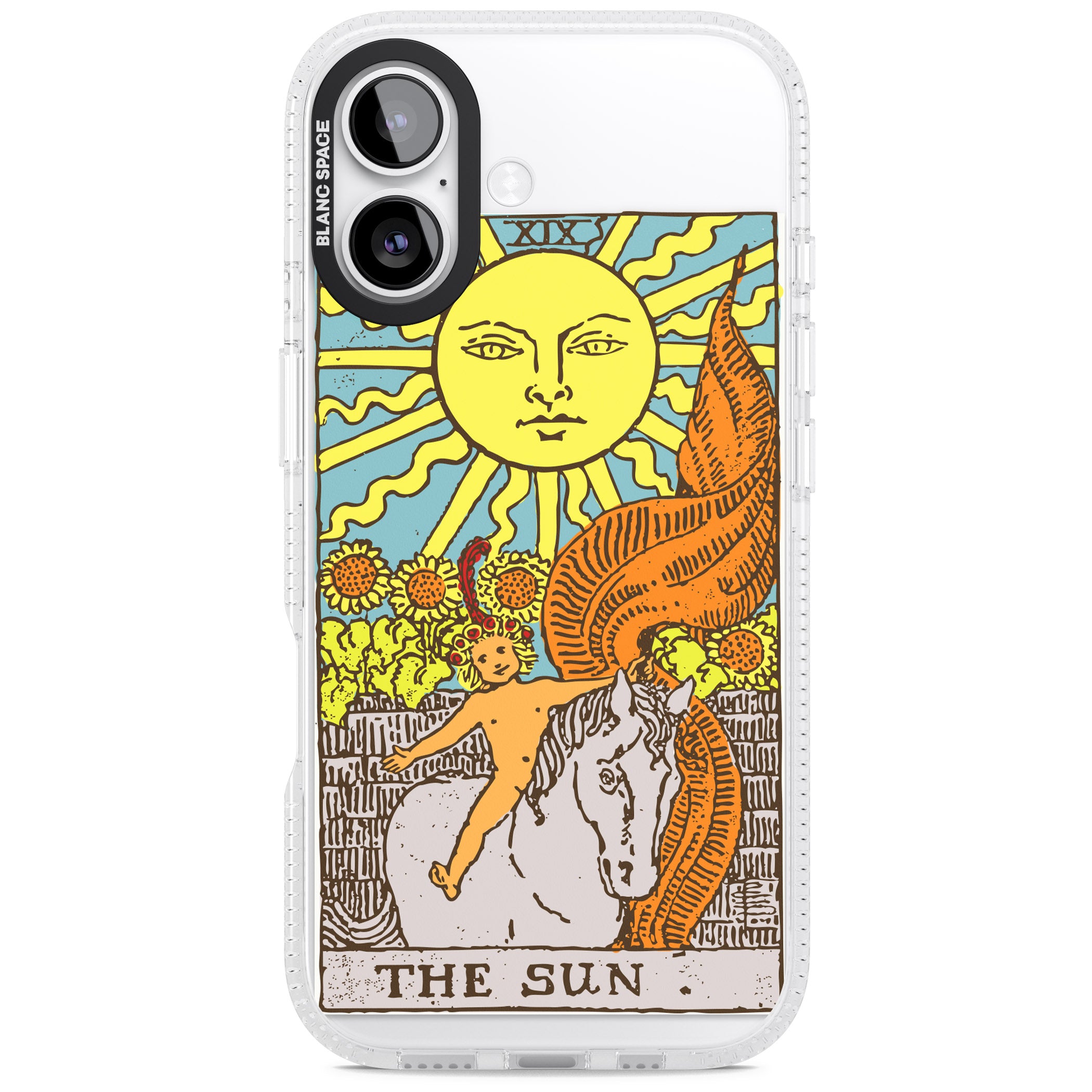 Personalised The Sun Tarot Card (Color) iPhone 17 Impact Air Clear Phone Case