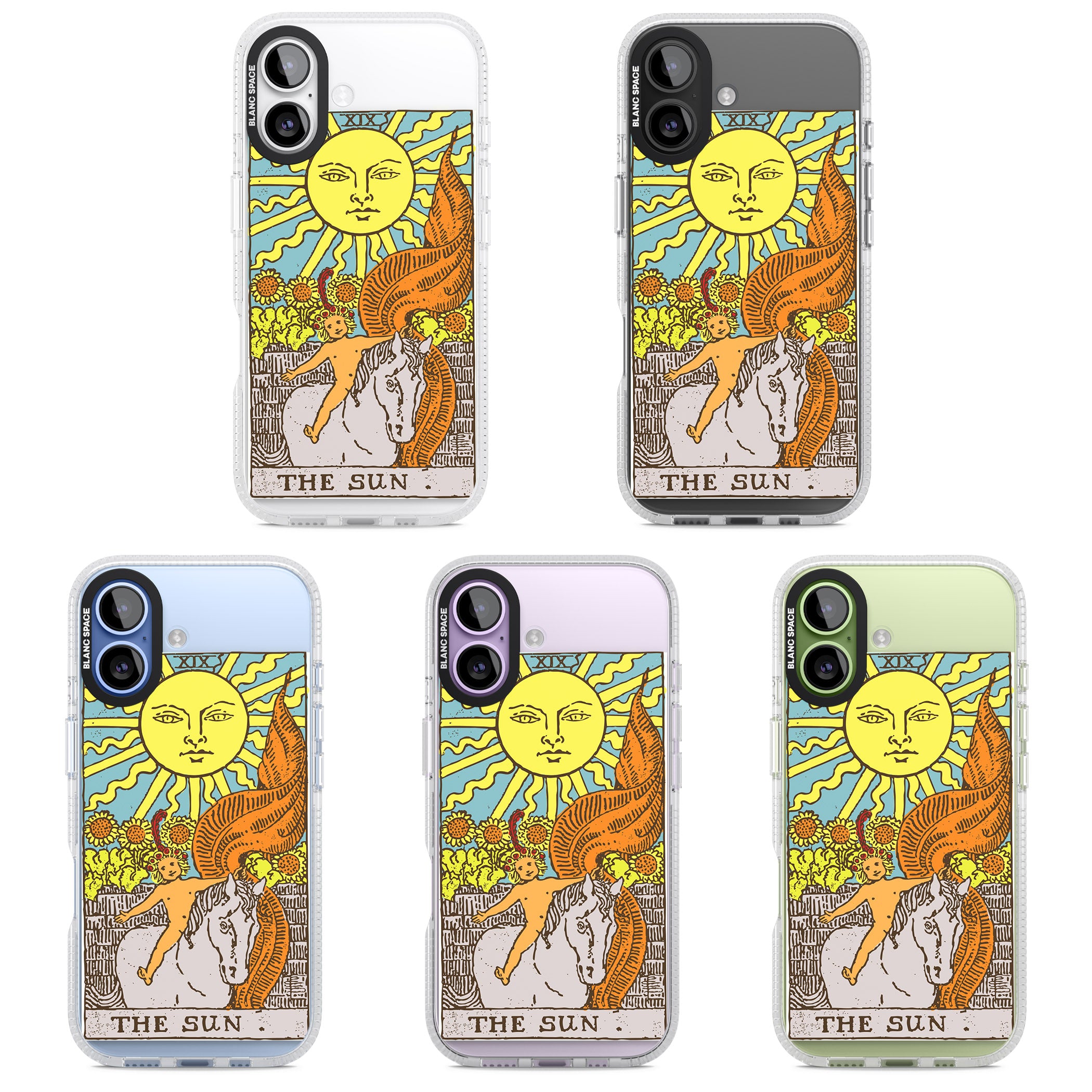 Personalised The Sun Tarot Card (Color) iPhone 17 Impact Air Clear Phone Case APT Impact Protection