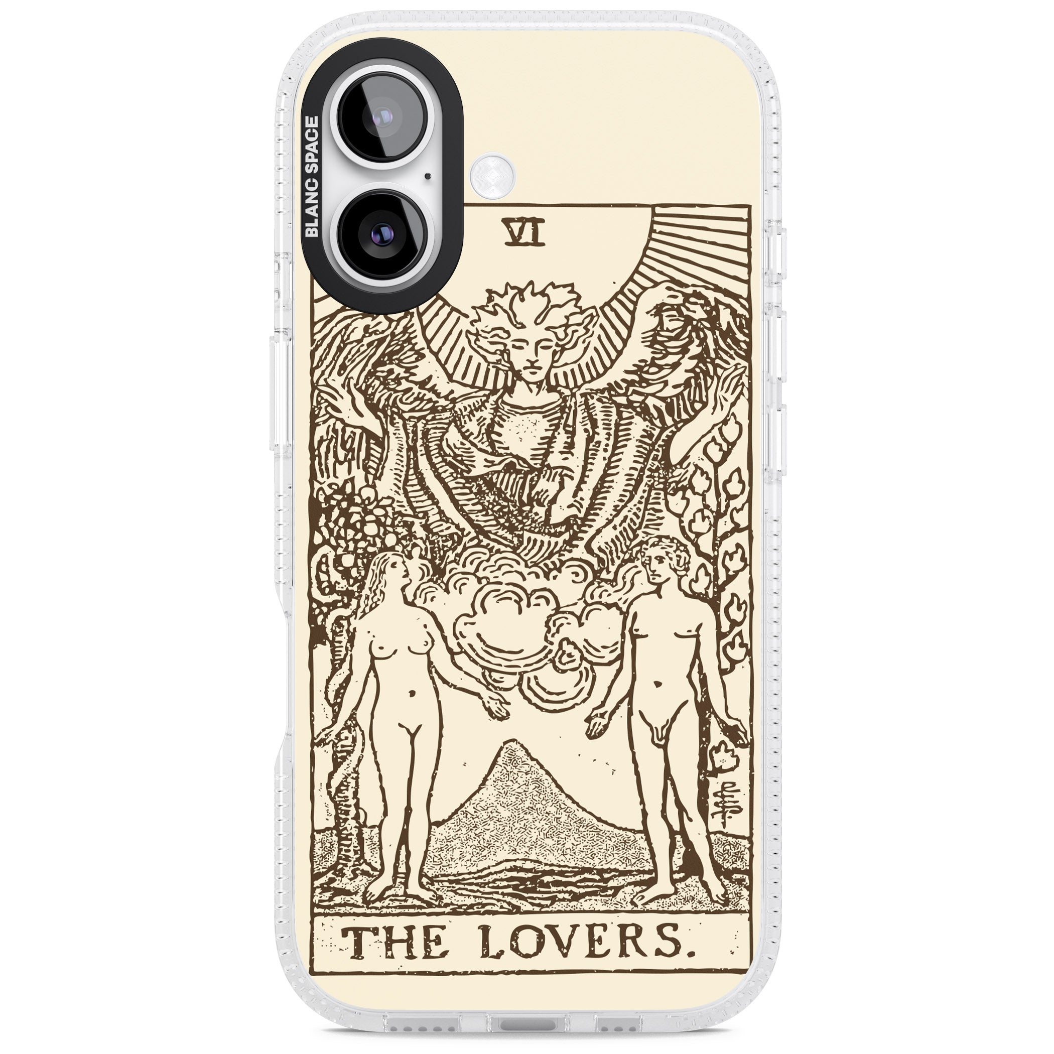 Personalised The Lovers Tarot Card (Cream) iPhone 17 Impact Air Clear Phone Case