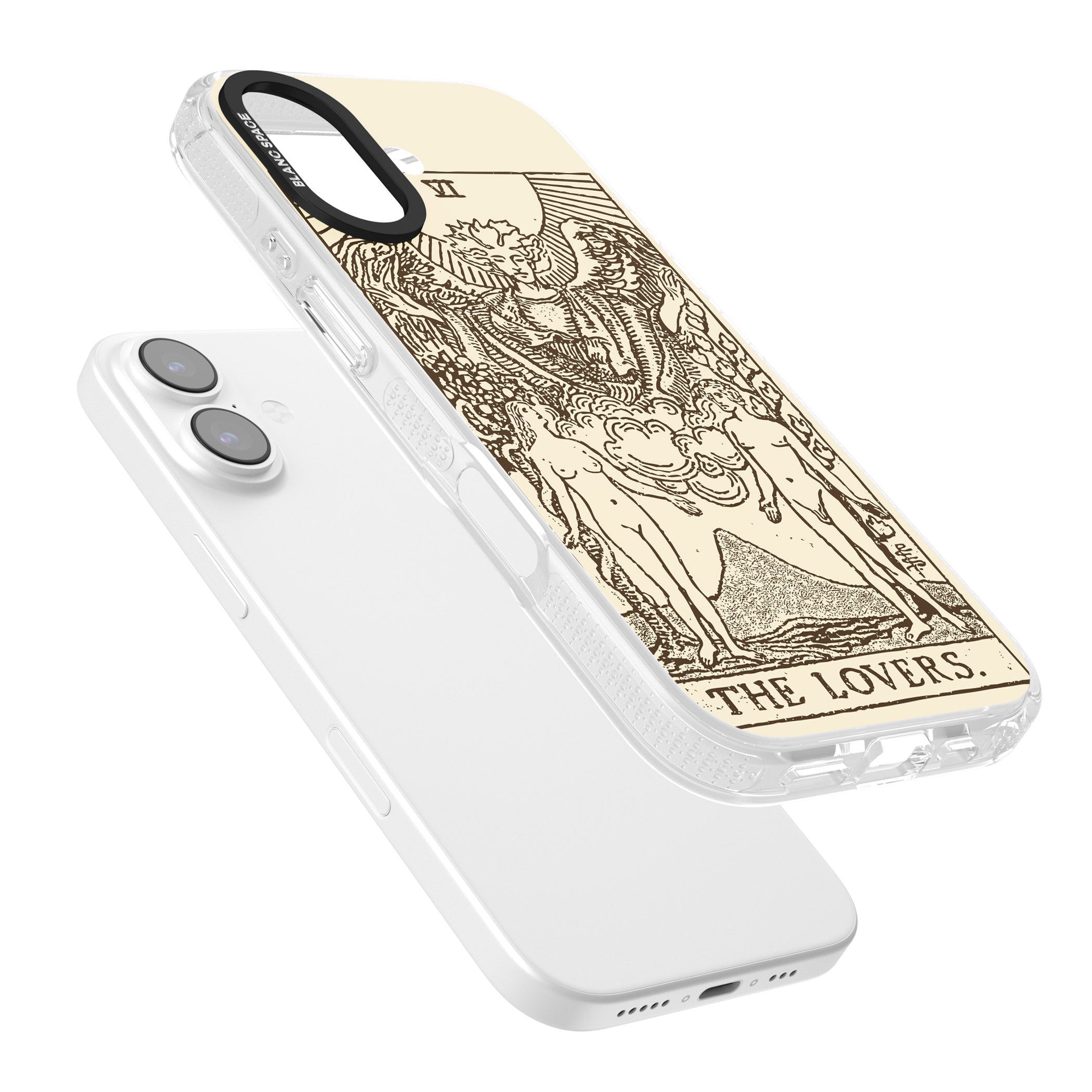 Personalised The Lovers Tarot Card (Cream) iPhone 17 Impact Air Clear Phone Case Colours