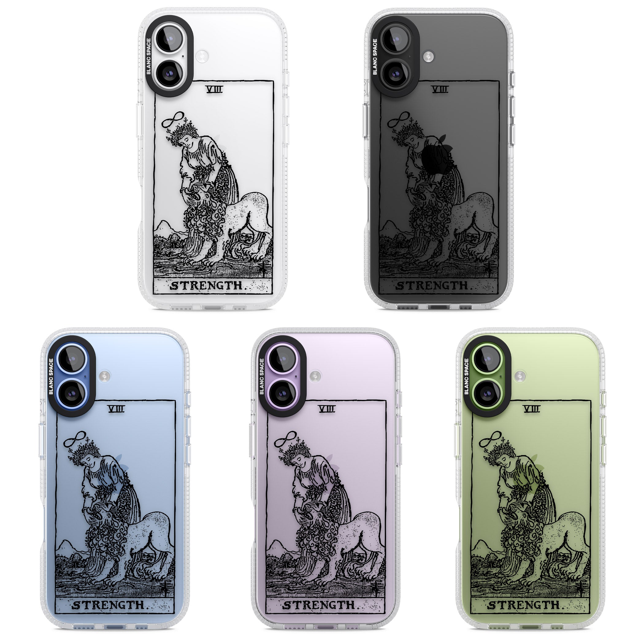 Personalised Strength Tarot Card (Clear) iPhone 17 Impact Air Clear Phone Case APT Impact Protection