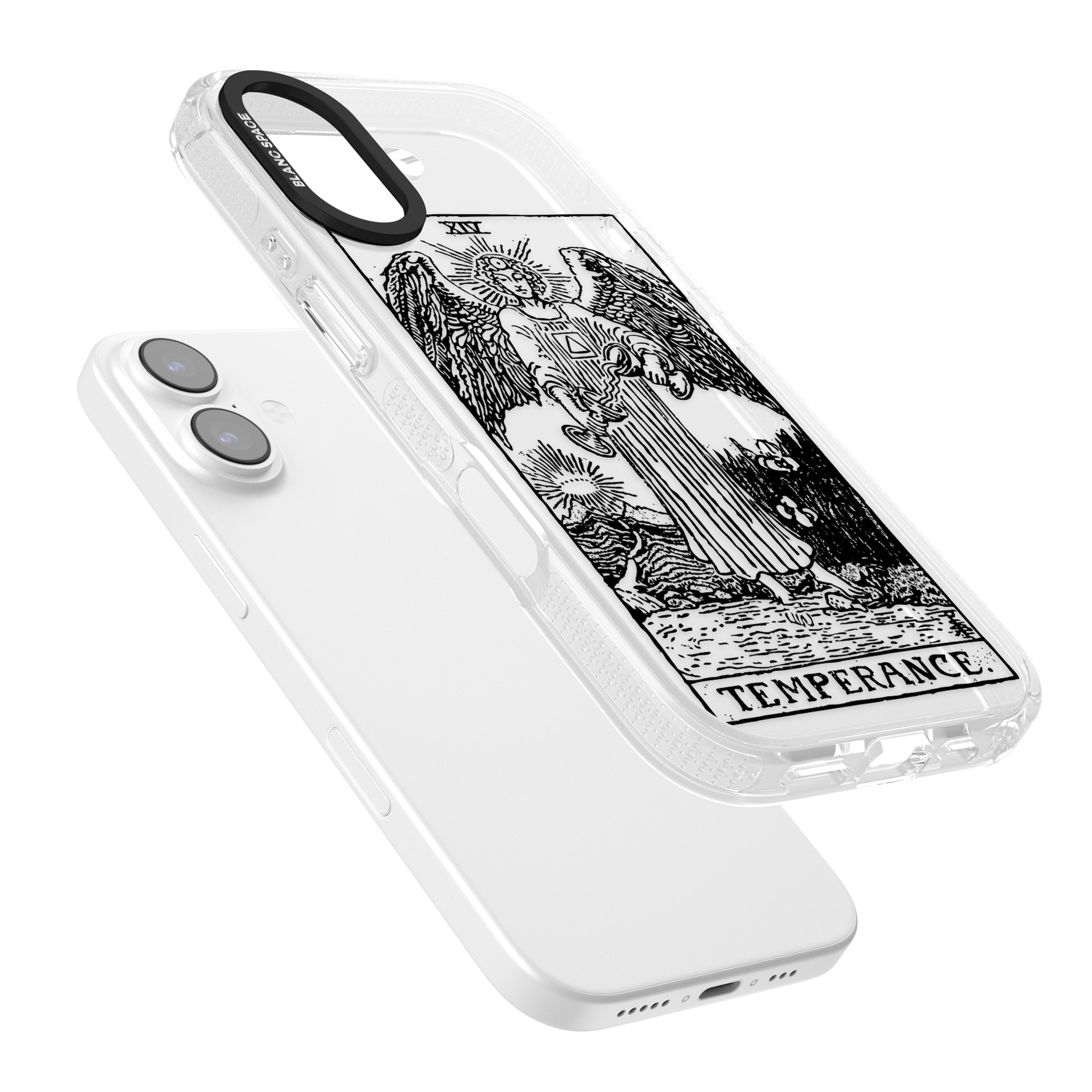 Personalised Temperance Tarot Card (Clear) iPhone 17 Impact Air Clear Phone Case Colours
