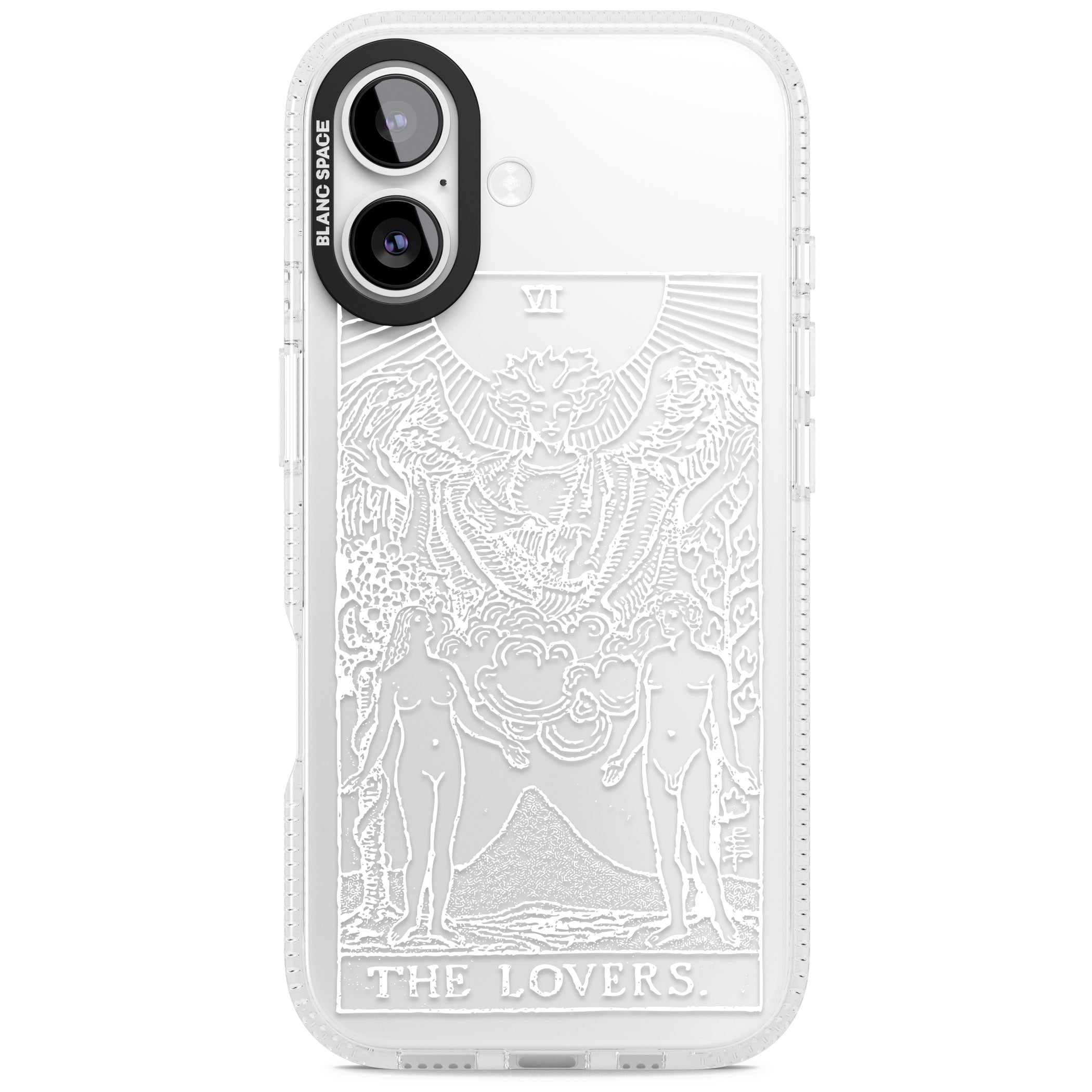Personalised The Lovers Tarot Card (White) iPhone 17 Impact Air Clear Phone Case